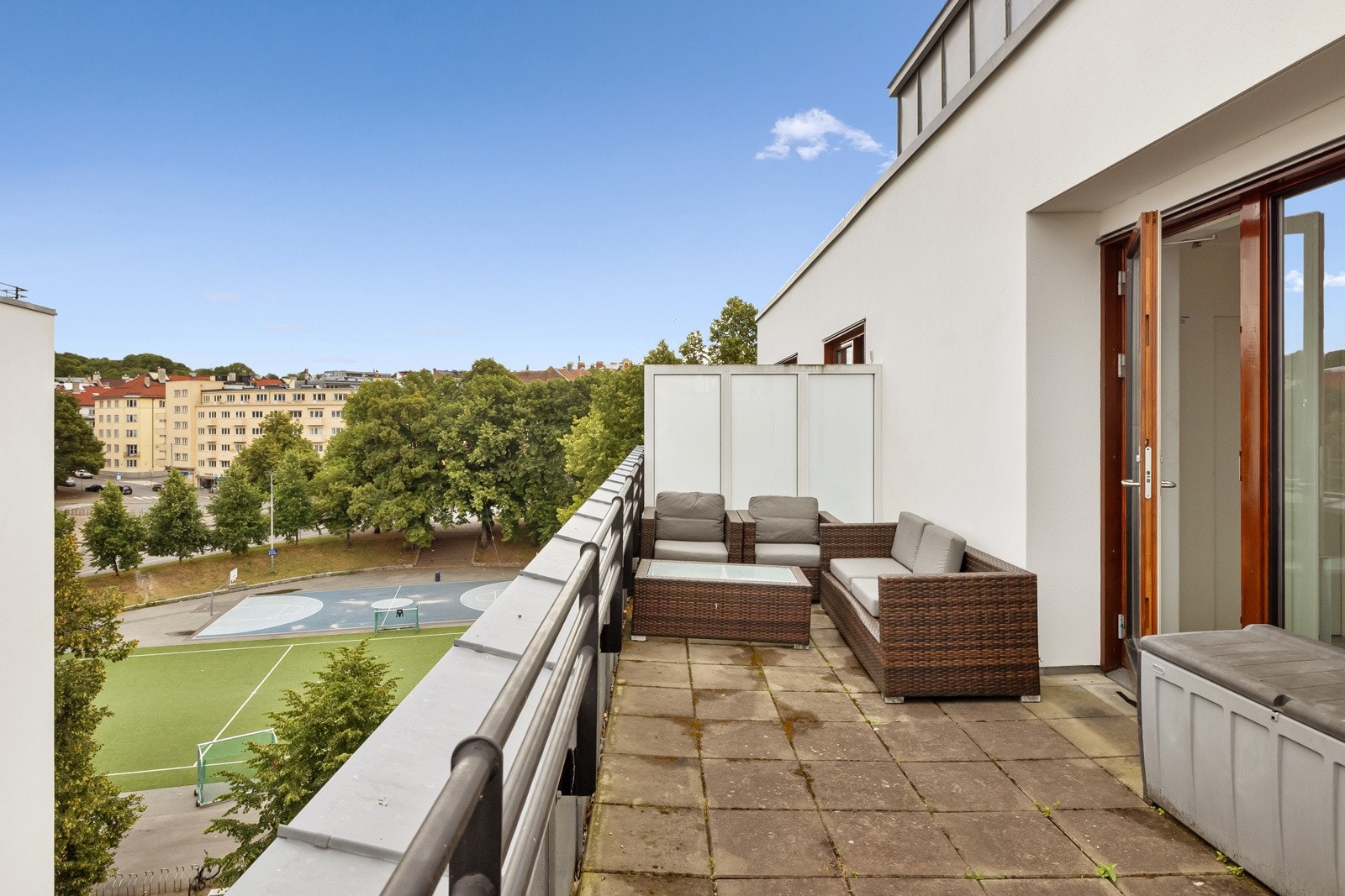 Felles takterrasse. Galleribilde