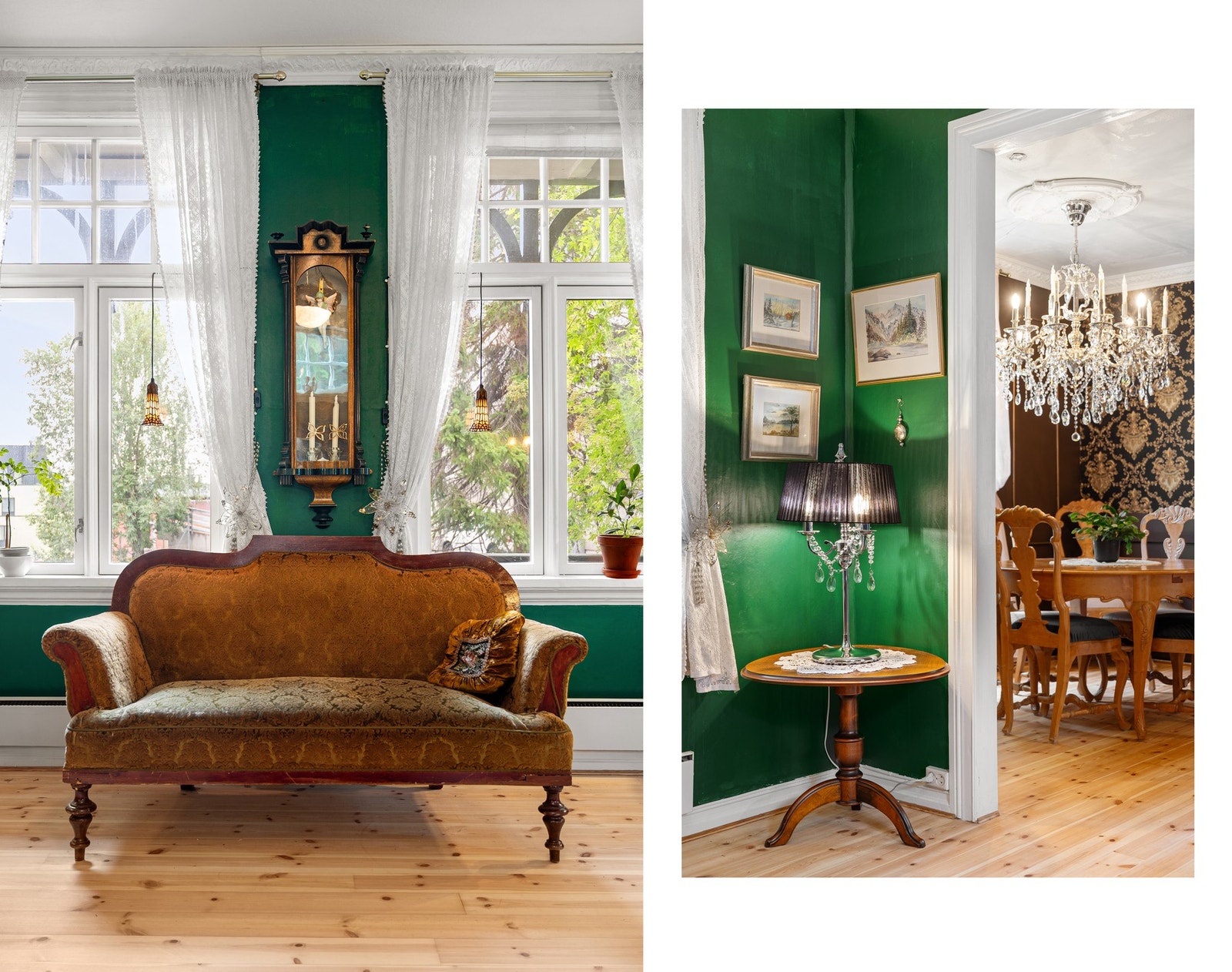 Fra stua fortsetter vi inn til spisestua Galleribilde