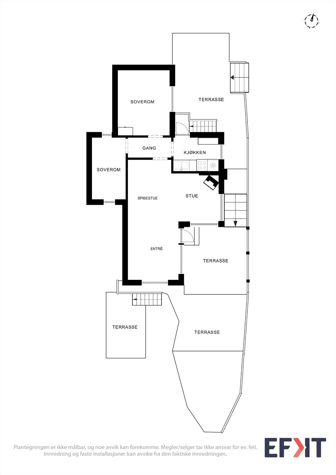 Plantegning hytta Galleribilde