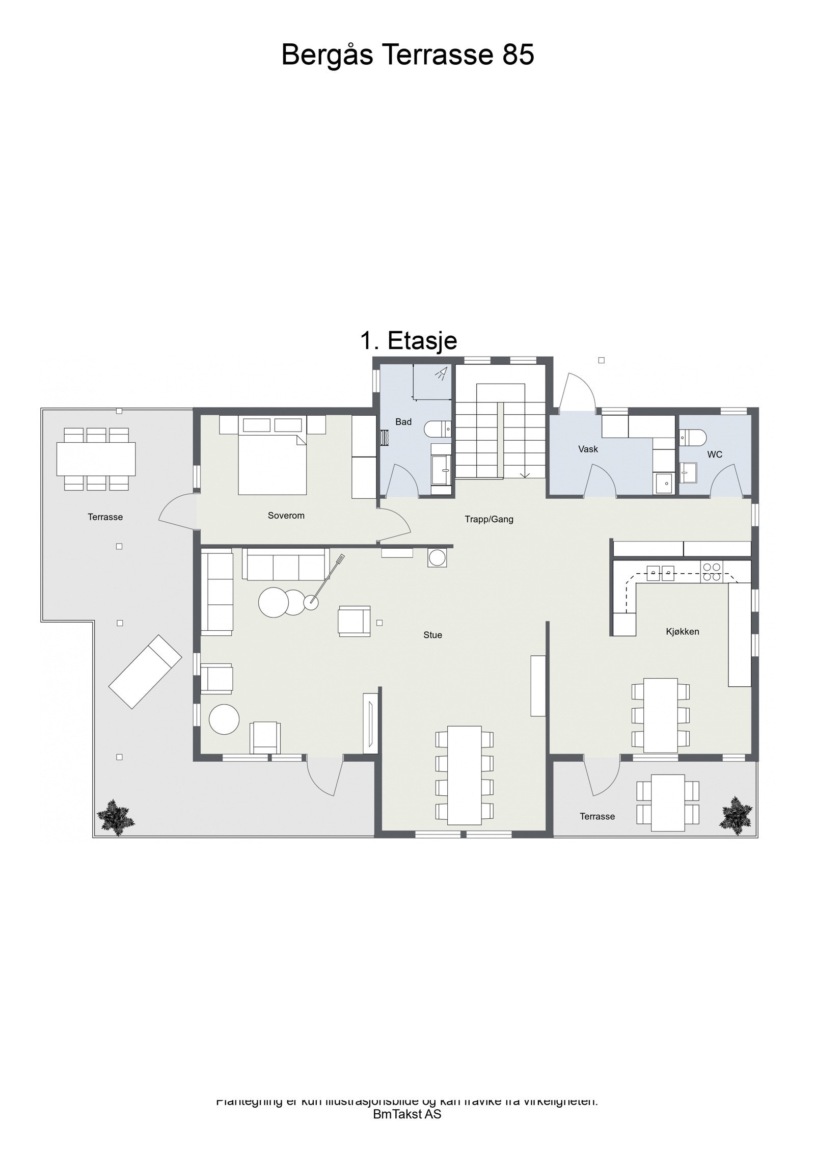 Plantegning første etasje. Galleribilde