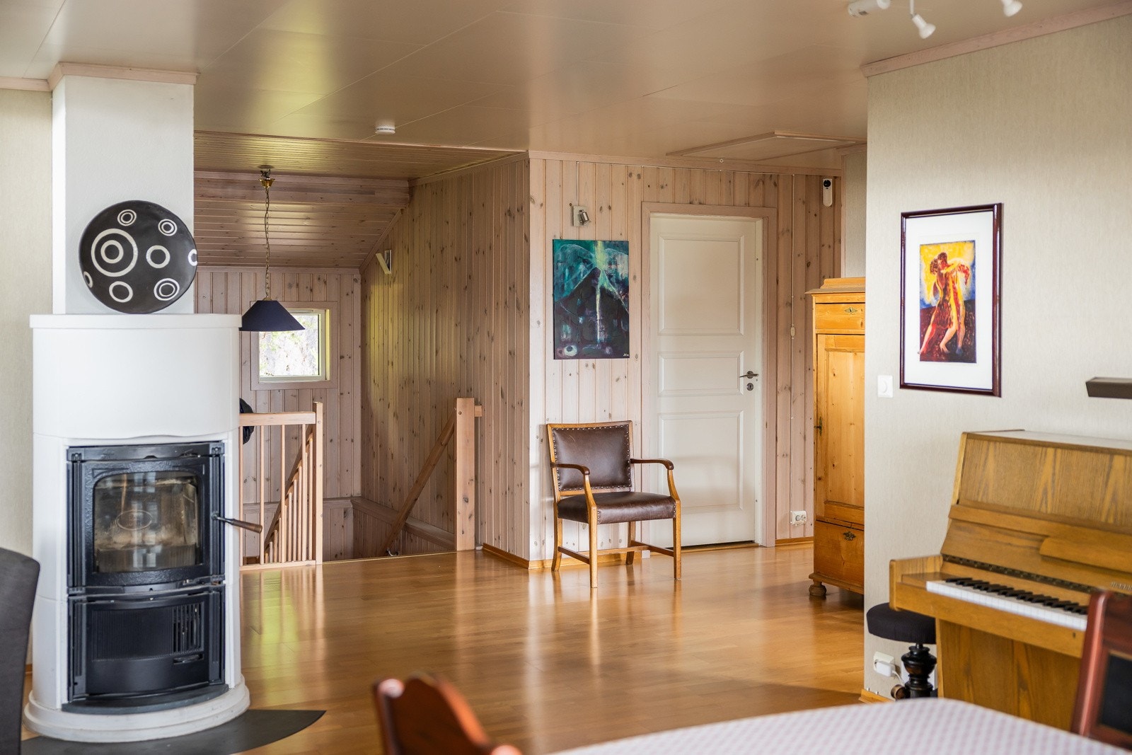 Det er også installert varmepumpe i stuen. Galleribilde