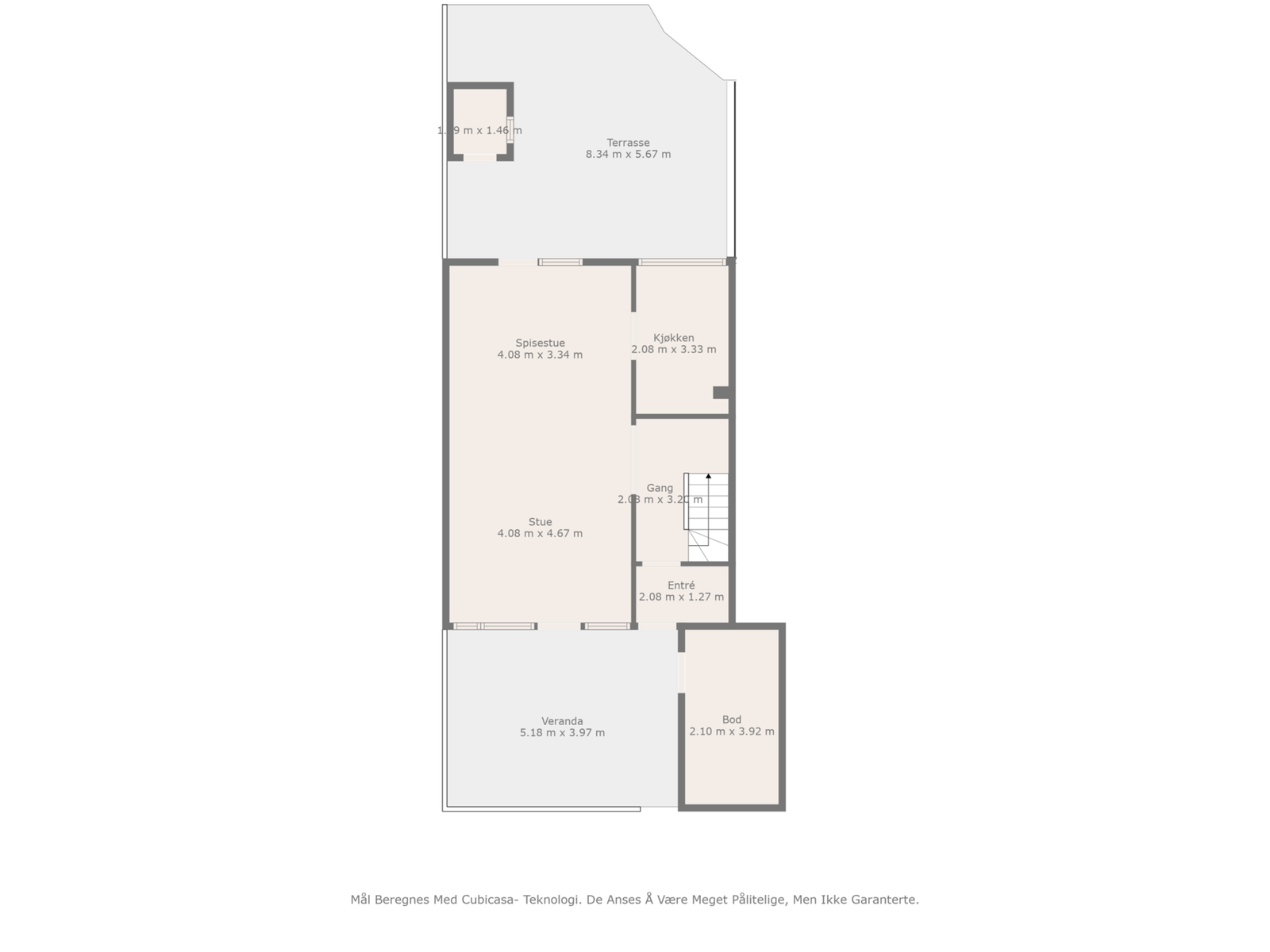 Plantegning 1. etasje Galleribilde