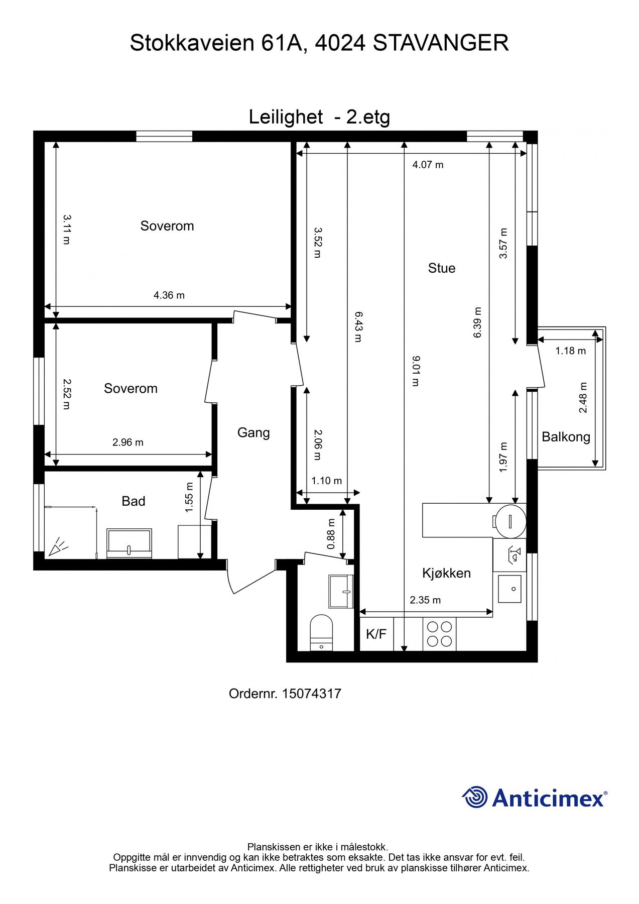 Plantegning Galleribilde