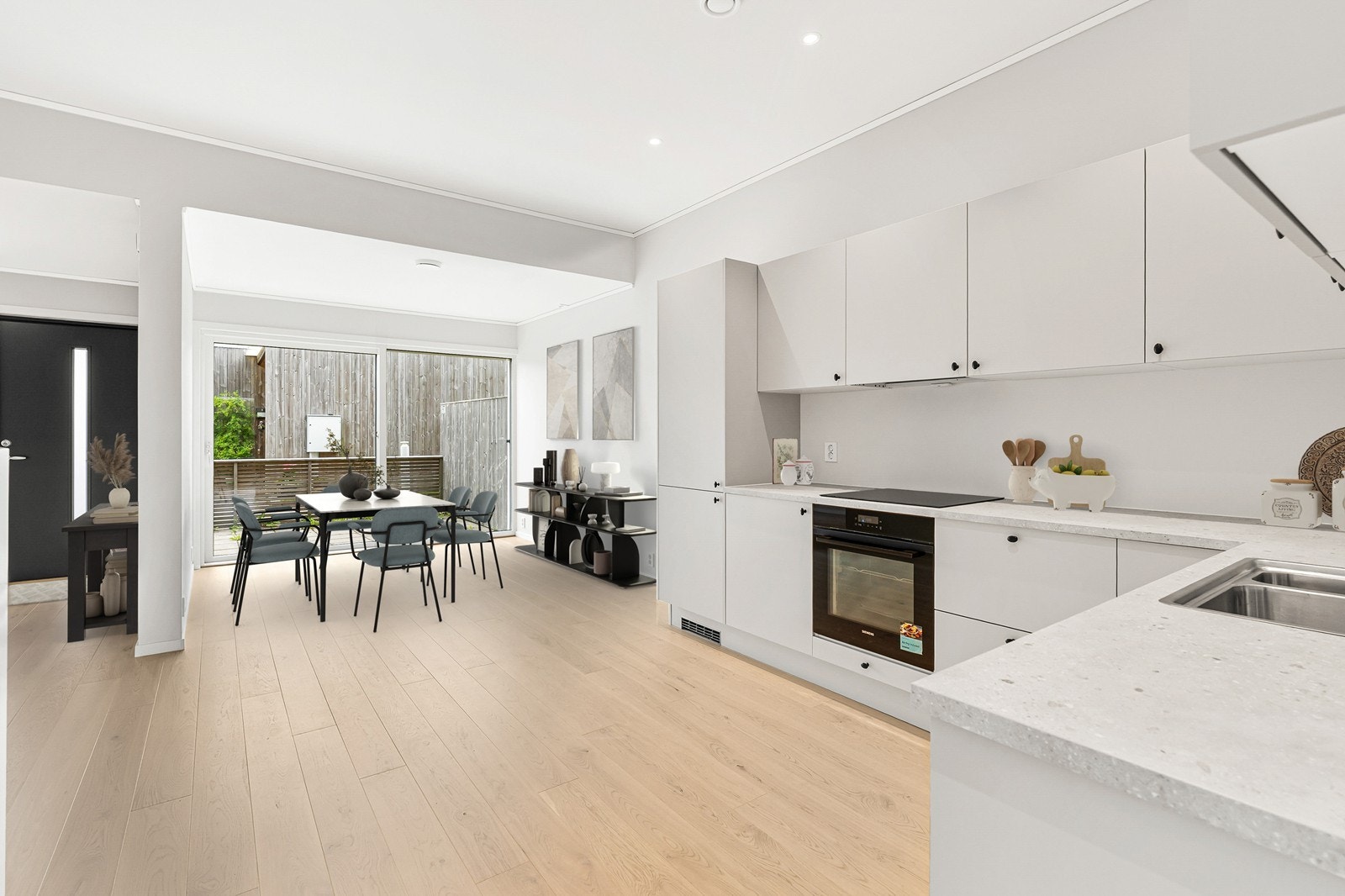 Illustrert spisestue. Galleribilde