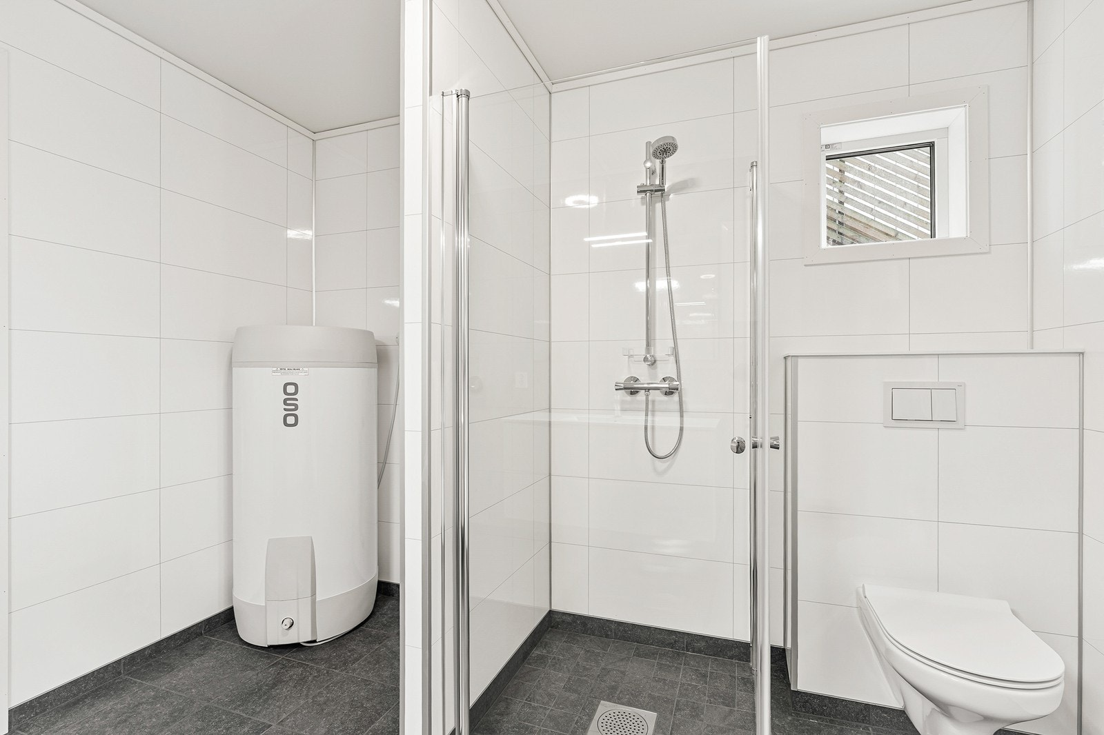 Her er det opplegg til vaskemaskin. Galleribilde