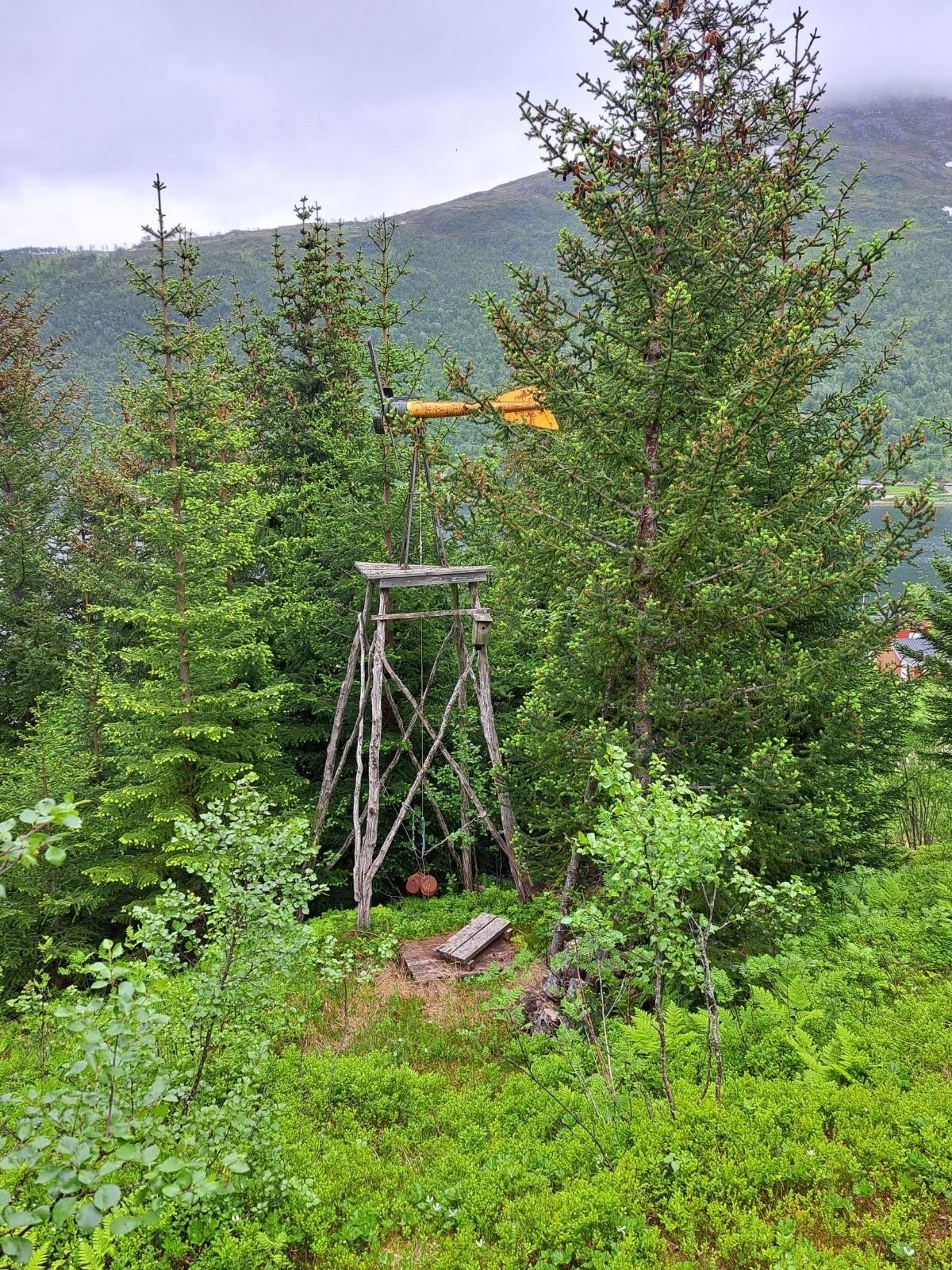 På eiendommen finner du også en gammel vindmølle Galleribilde