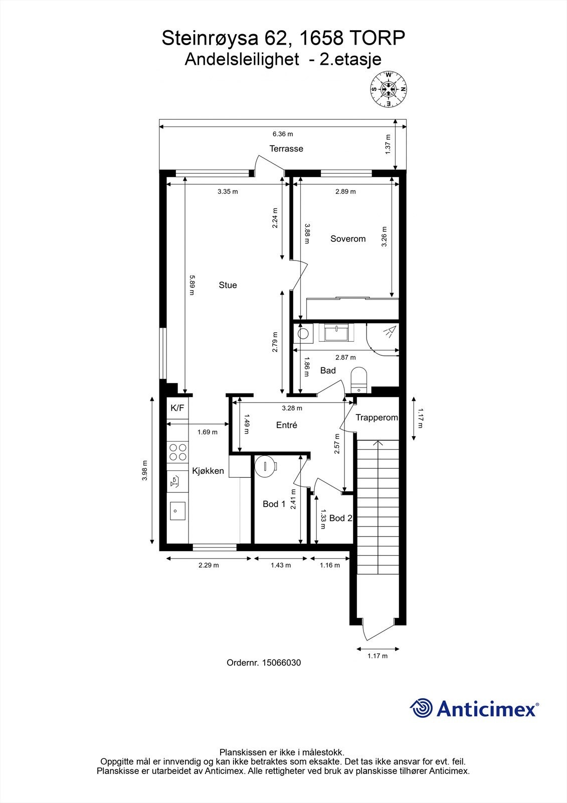 Leilighetens entré inngår i første etasje. Galleribilde