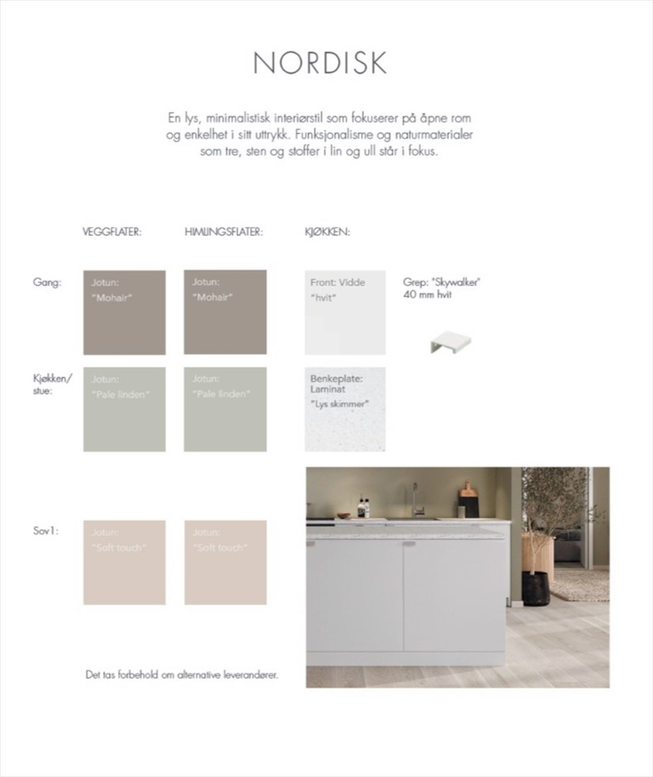 Nordisk interiørkonsept, Galleribilde