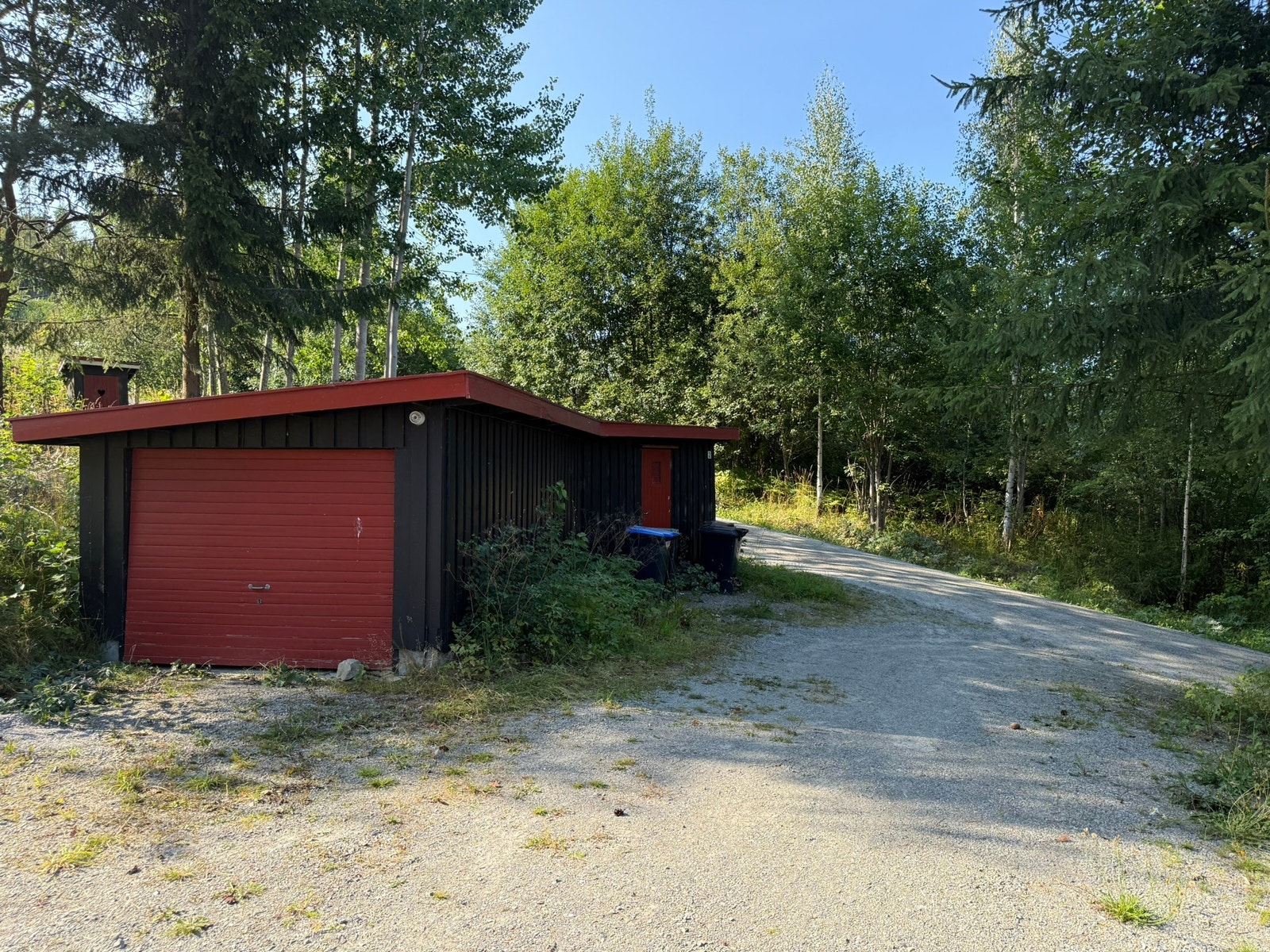 Garasje med bod Galleribilde