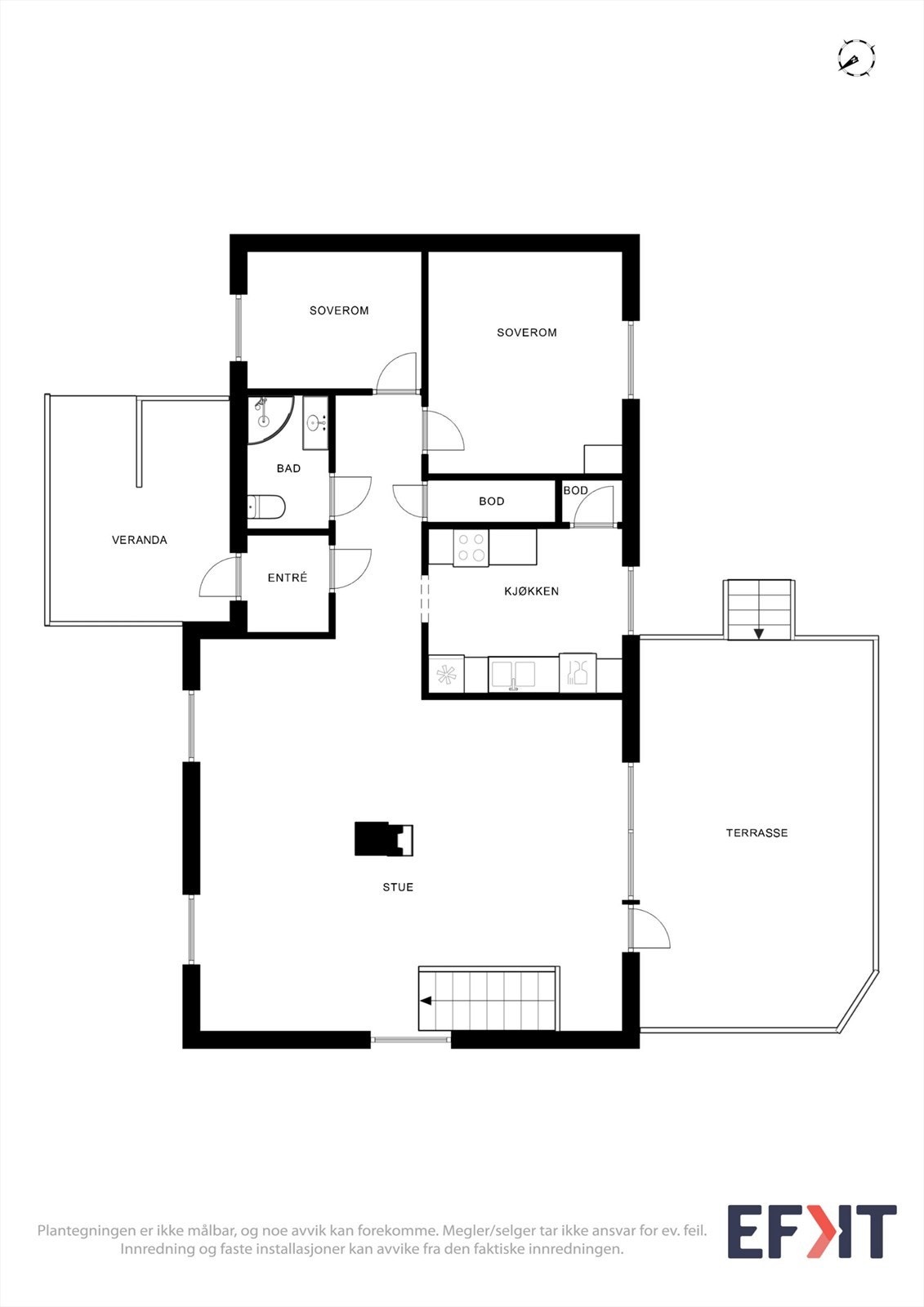 Plantegning 1. etasje Galleribilde