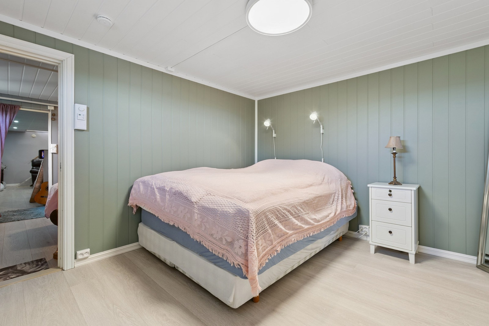 Innredet rom i kjeller, pusset opp i 2025. Galleribilde