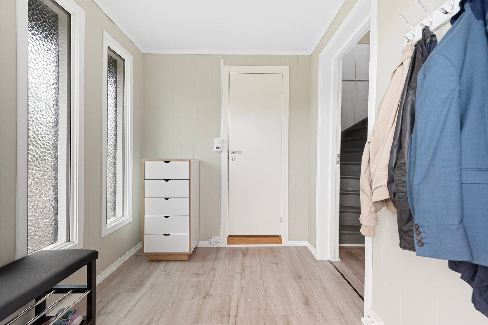 Entreen er også pusset opp i 2021. Galleribilde