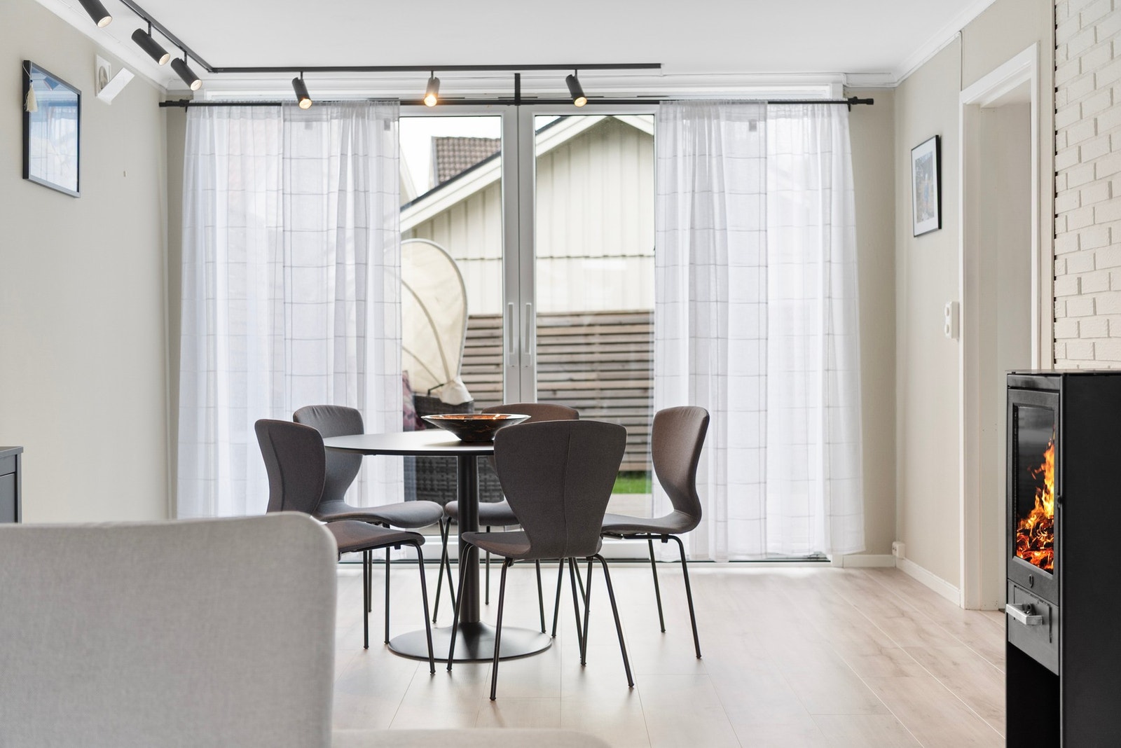 Det er perfekte forhold for peiskos i boligen. Galleribilde