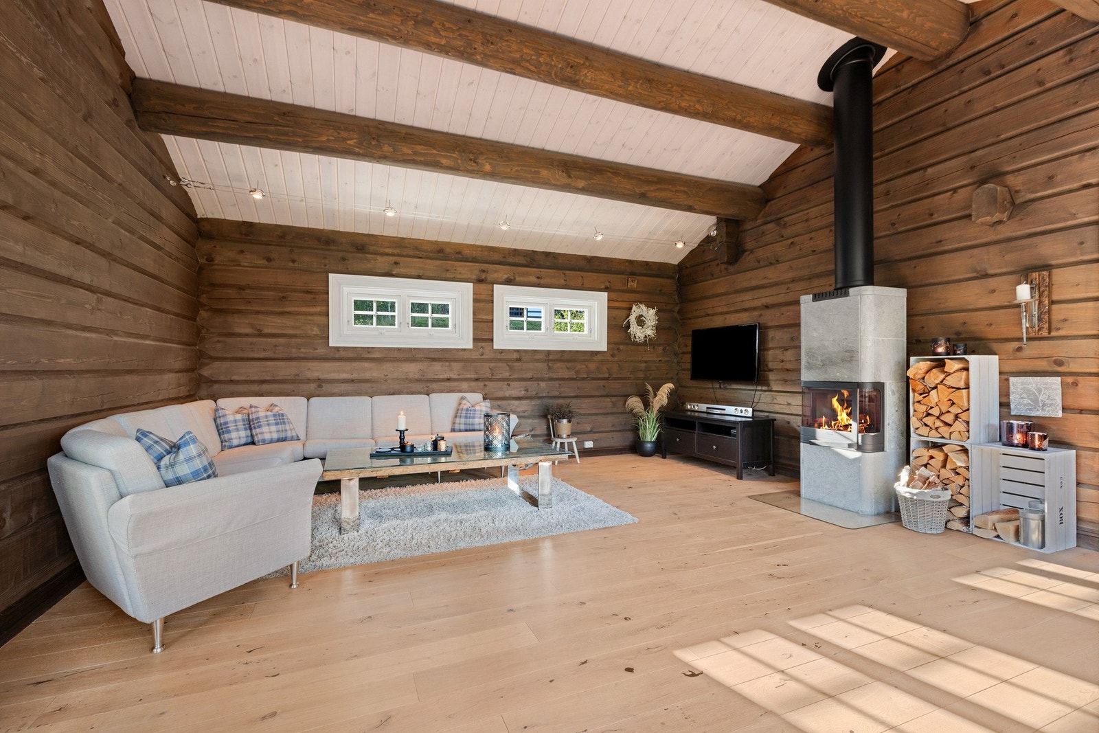 God plass til en stor og deilig sofagruppe. Galleribilde