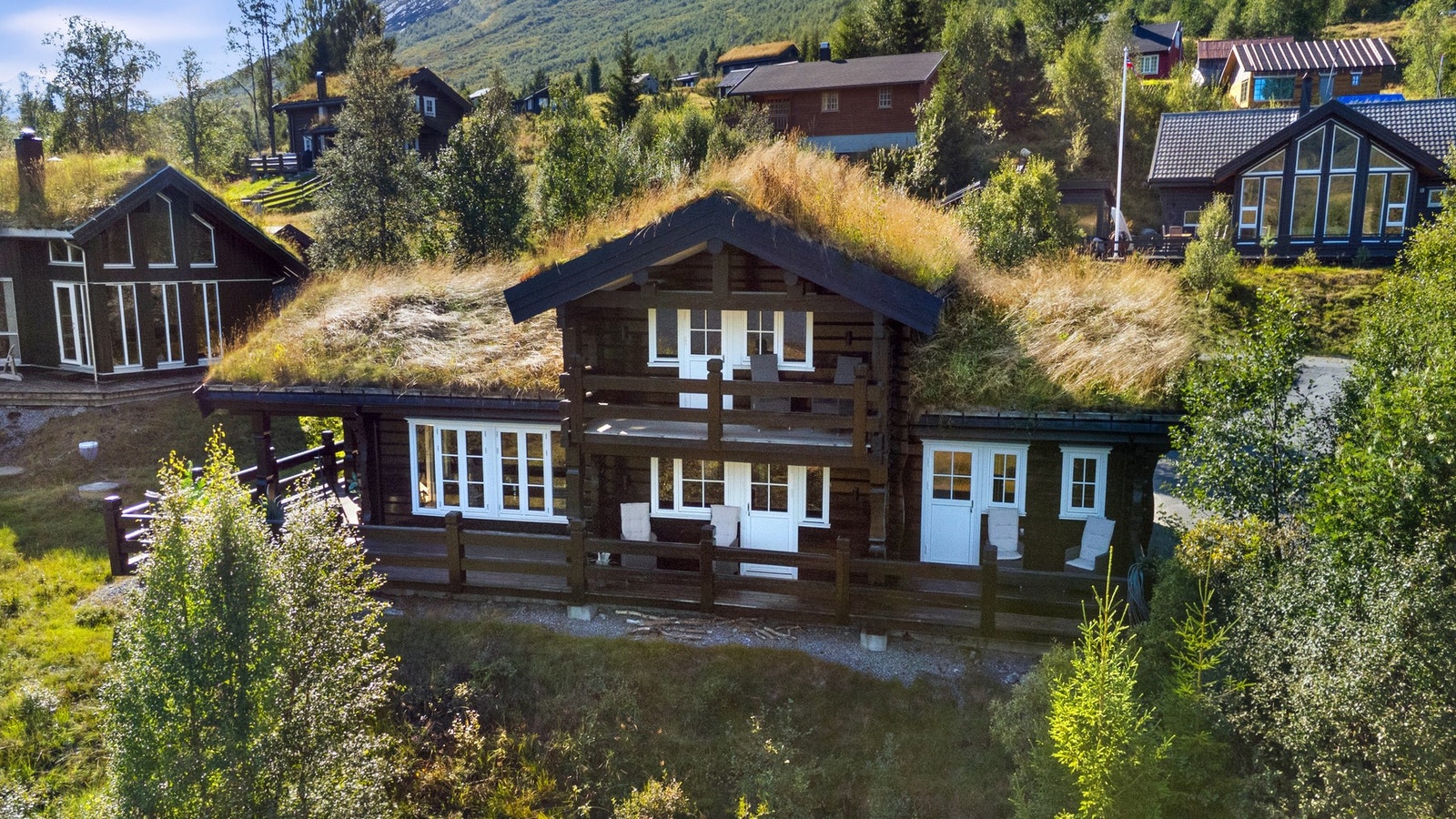 Kjempefin tømmerhytte fra 2013. Galleribilde