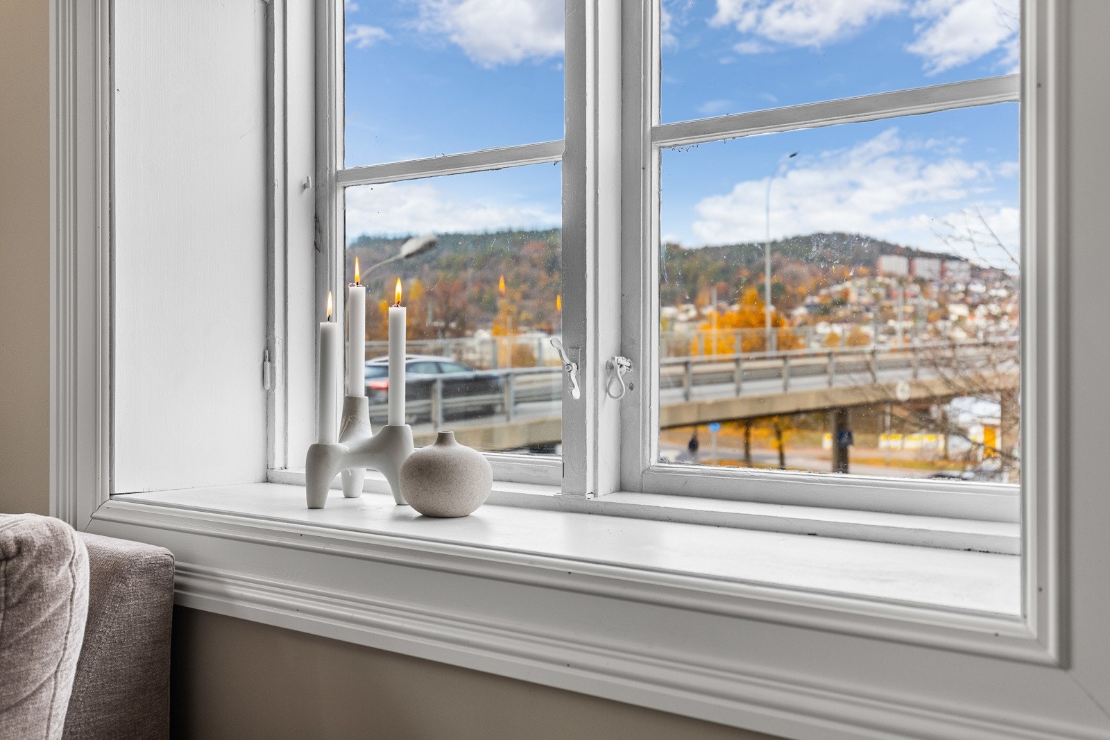 Fra stuen med utsikt mot Bragernesåsen. Galleribilde