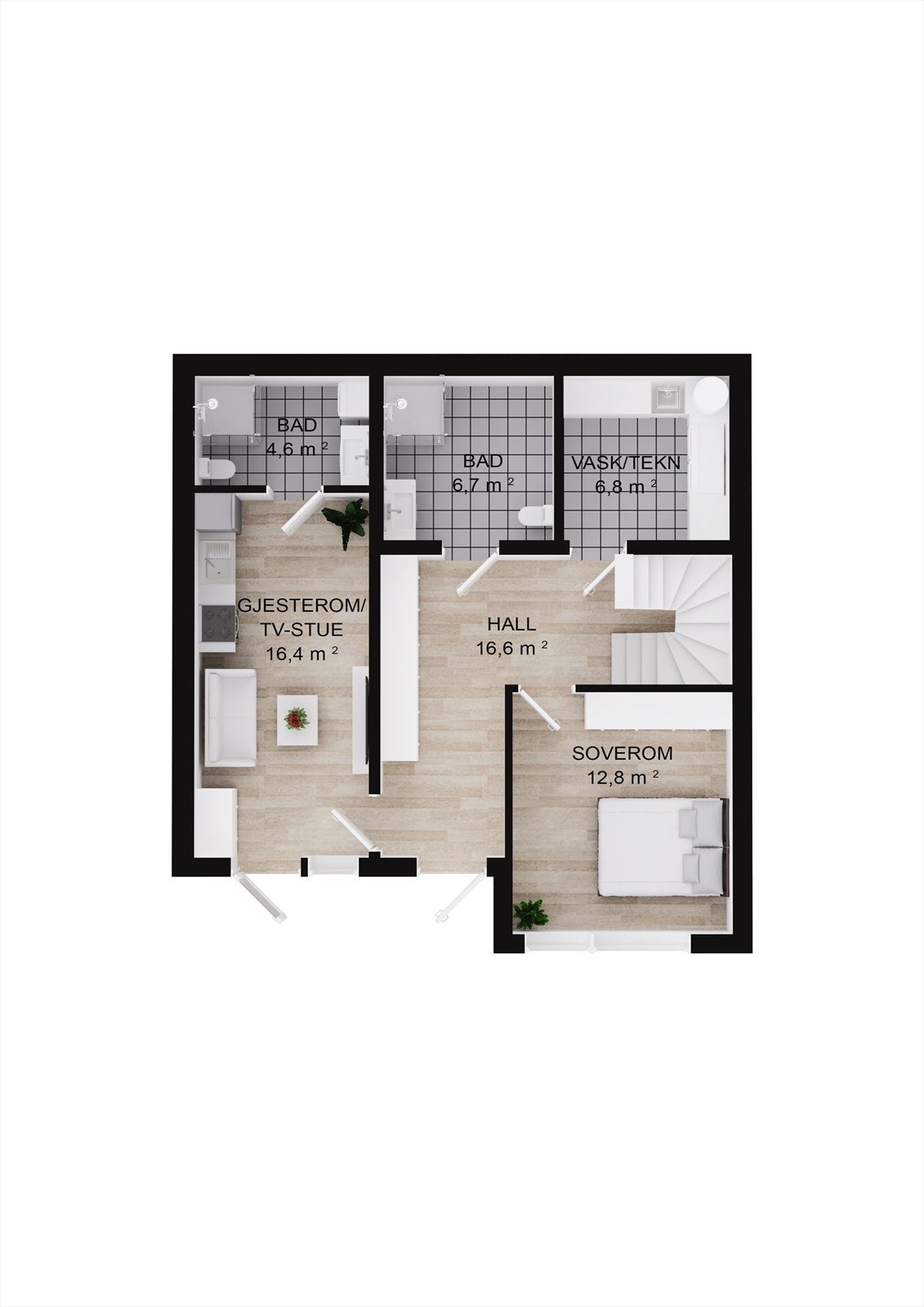 Plantegning første etasje. Galleribilde