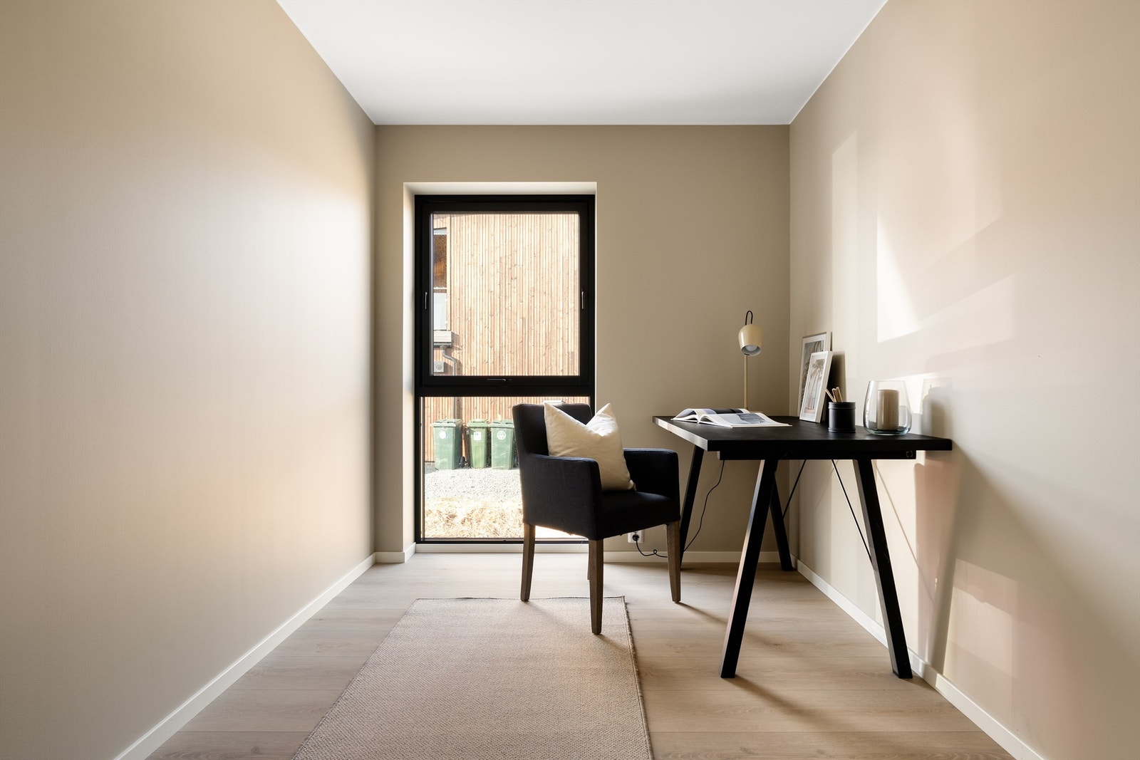 Soverommet kan enkelt innredes som et hjemmekontor. Galleribilde