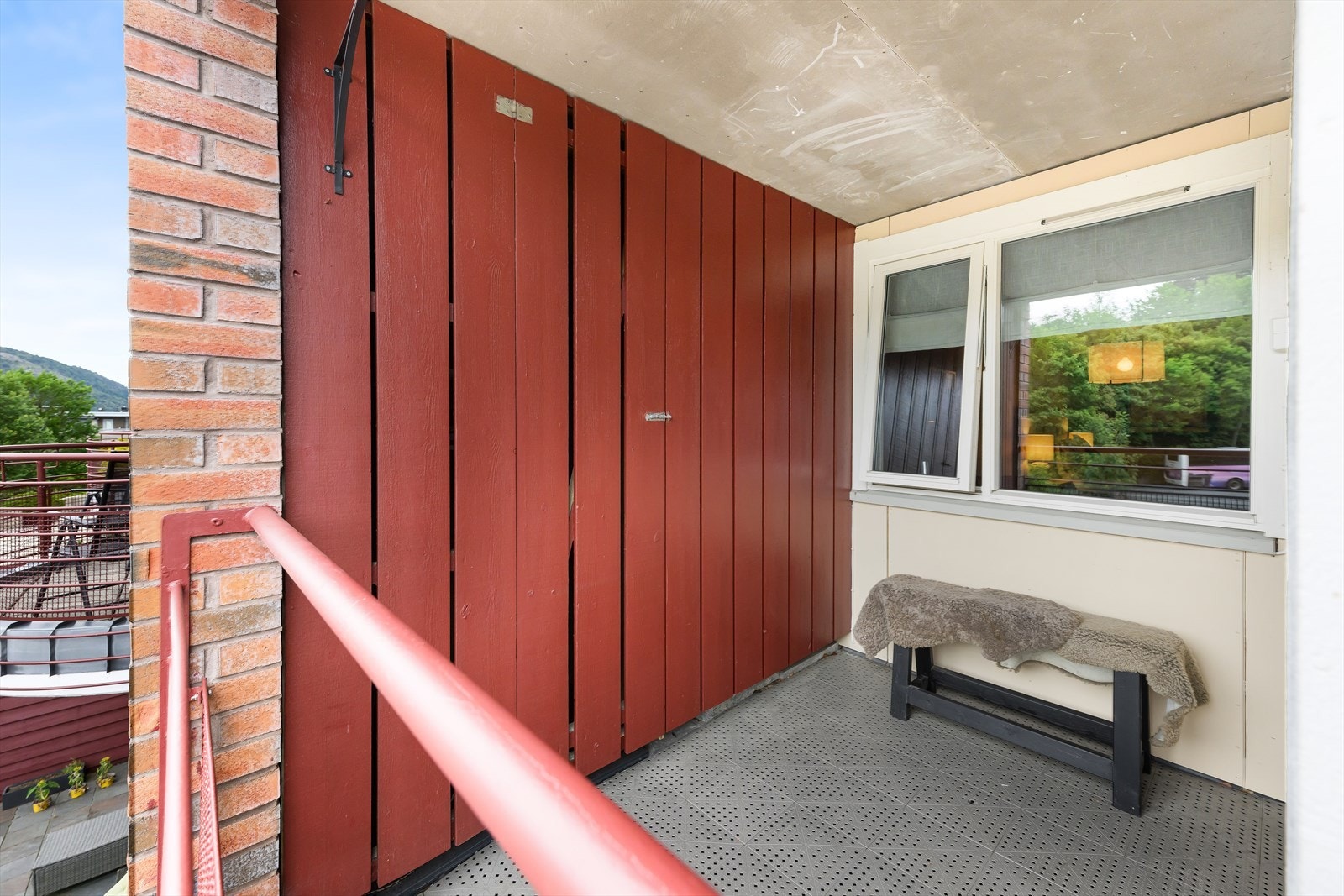 Praktisk bod på balkongen. Galleribilde