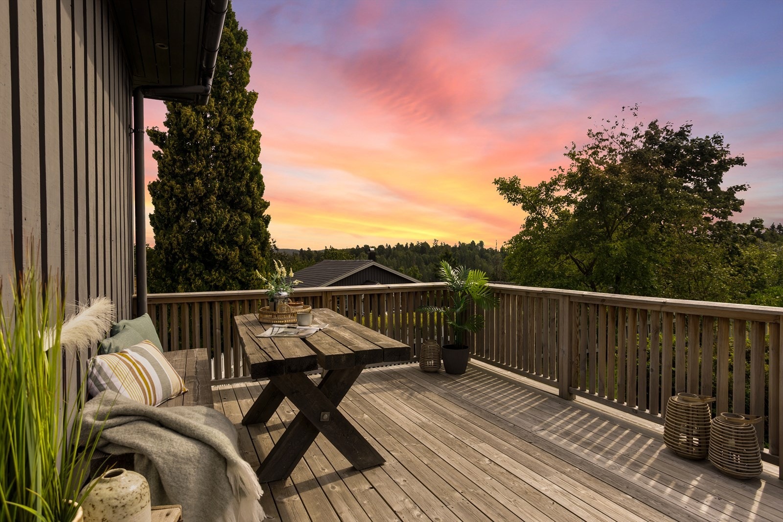 Fin utsikt fra terrassen Galleribilde