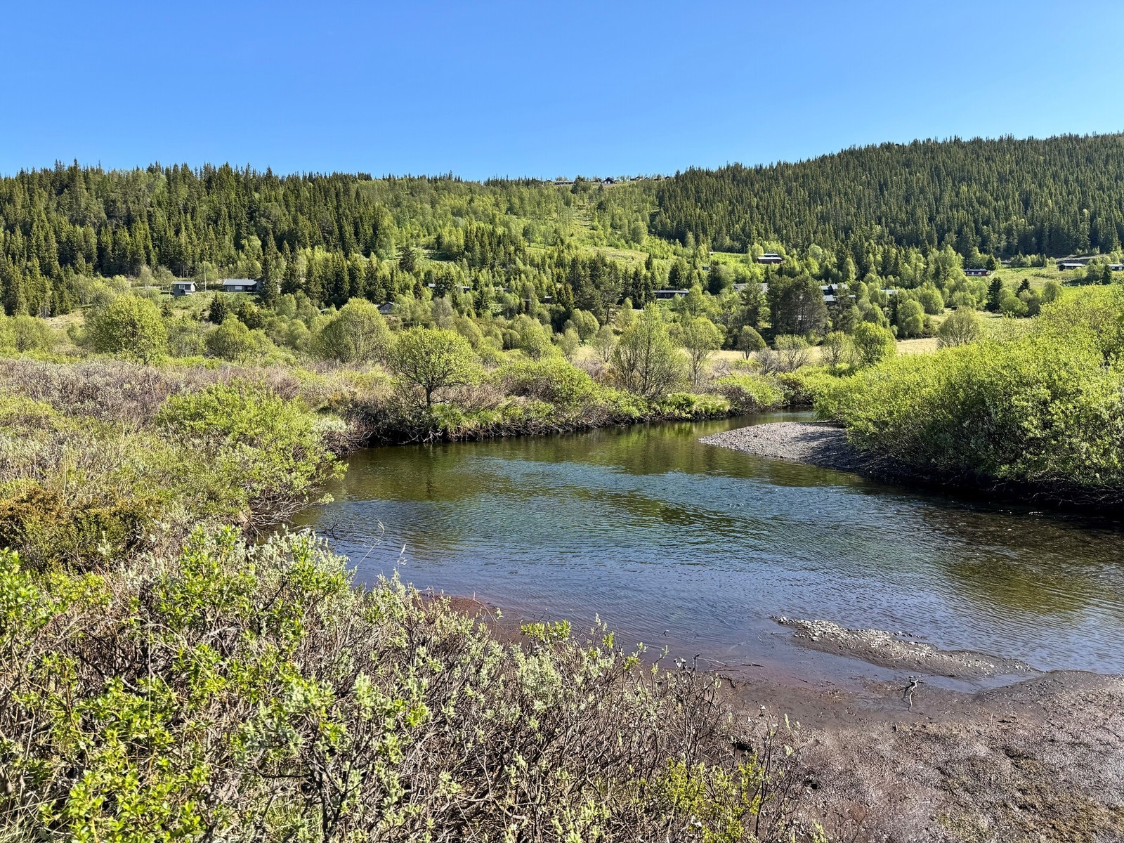 Selgers private bilde. Badekulp i Krokåna nedenfor hytta Galleribilde