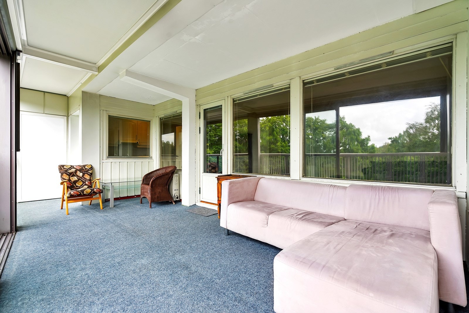 Ca. 20 kvm. inneglasset balkong Galleribilde