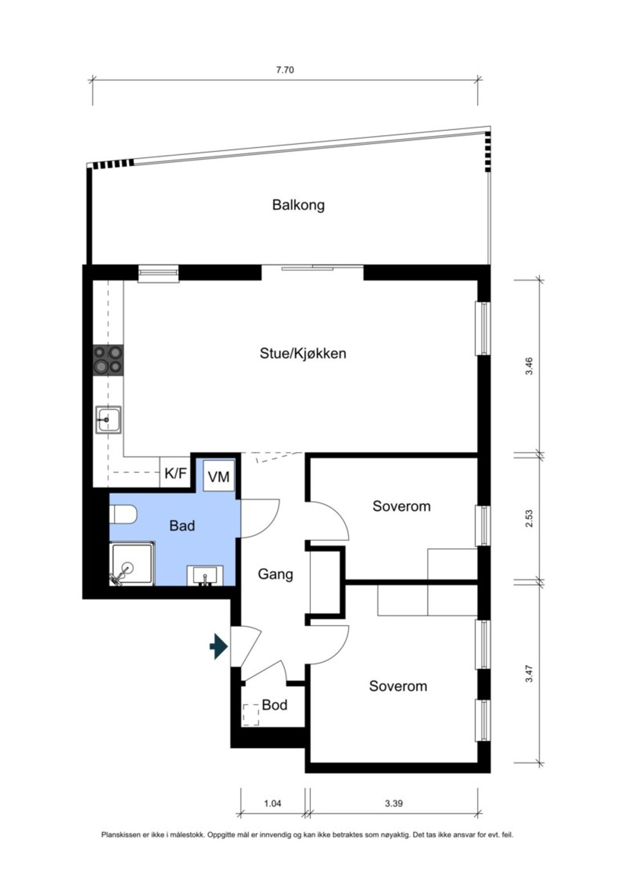 Plantegning Galleribilde