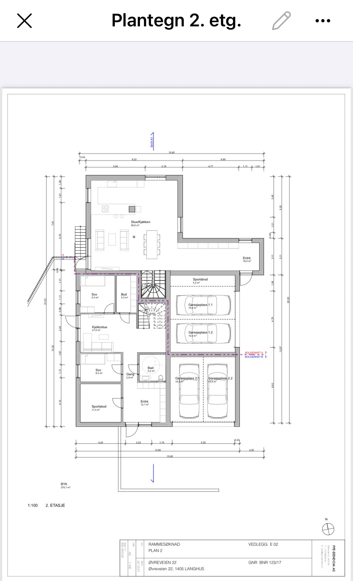 Plan - se pdf vedlegg for for bedre kvalitet på bildet Galleribilde