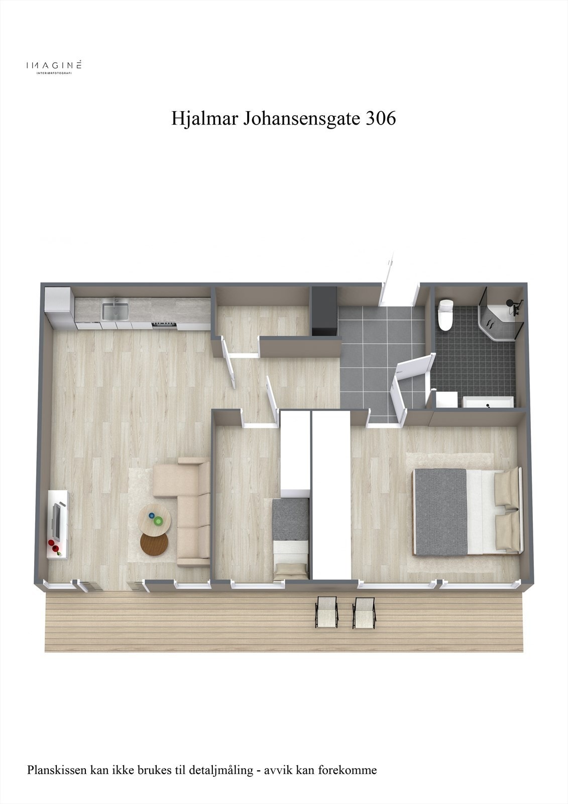 Plantegning 3D. Galleribilde