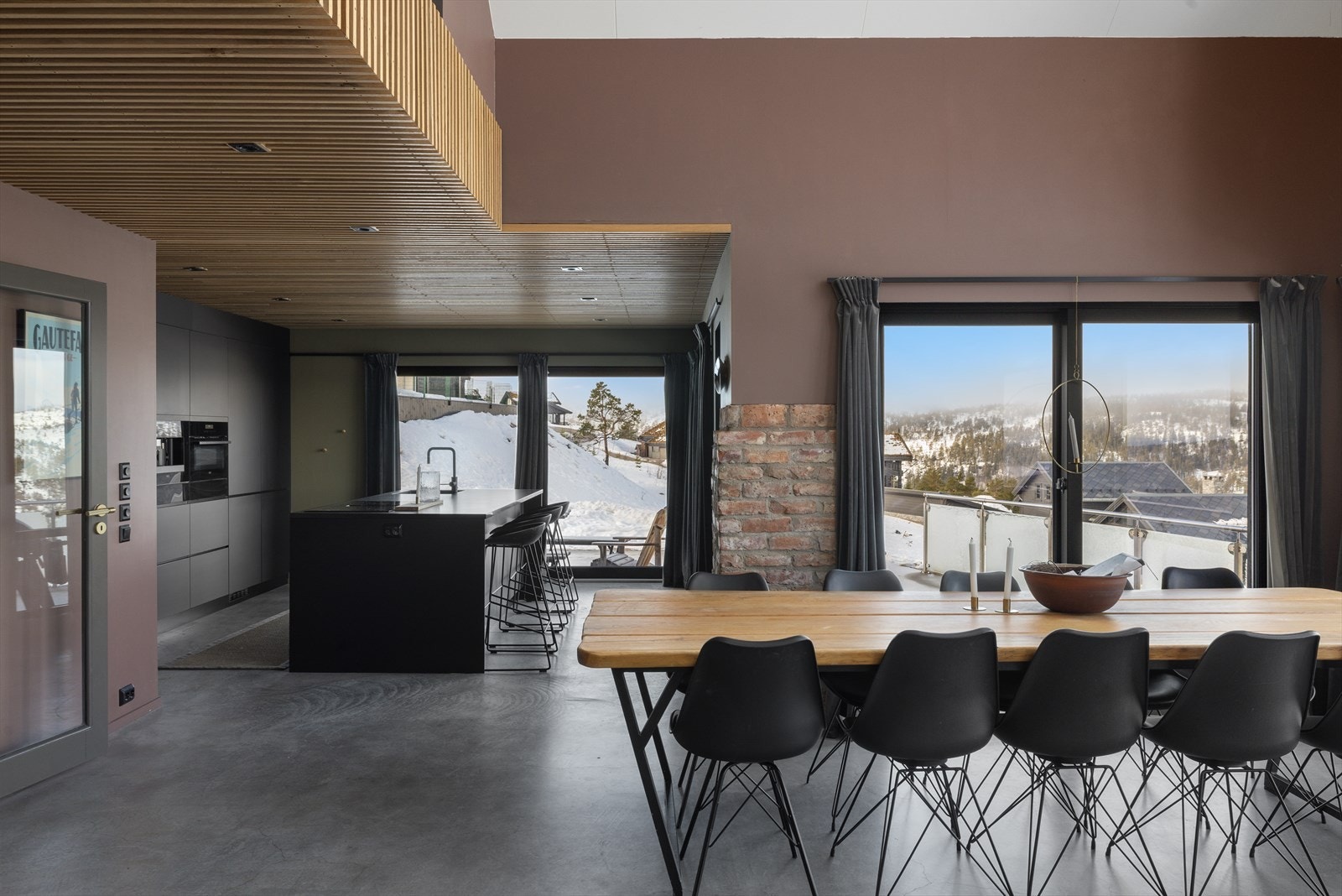 Åpen løsning mot kjøkken Galleribilde