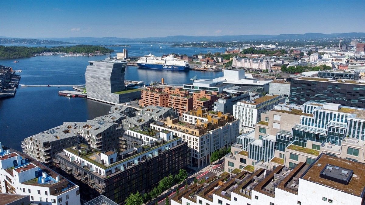 Leiligheten beligger midt i hjerte av populære Bjørvika Galleribilde
