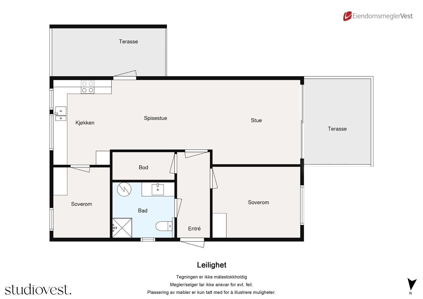 Planskisse 91B - 2.etasje. Galleribilde