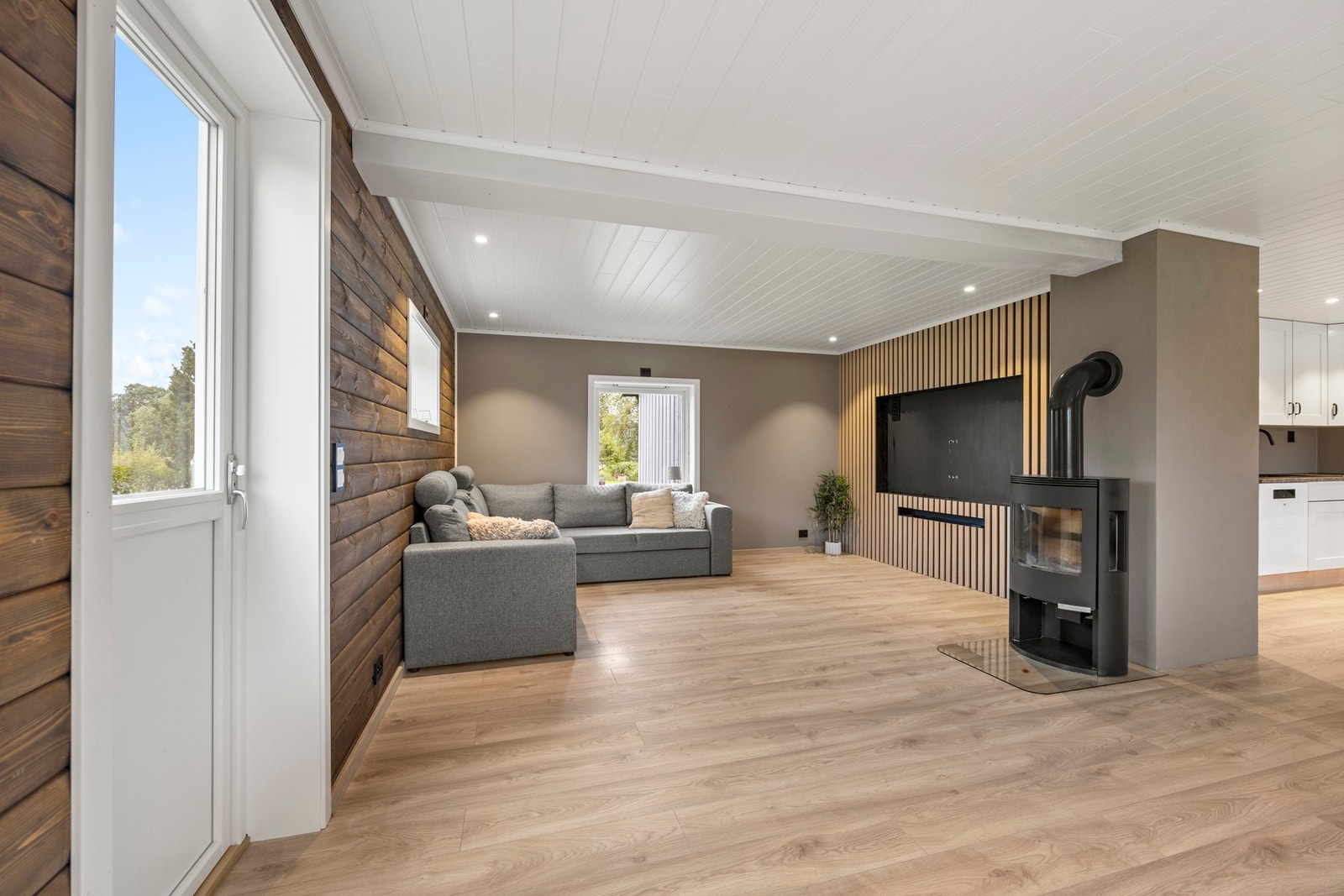 Det er oppvarming fra vedfyring (2023) og elektrisitet Galleribilde