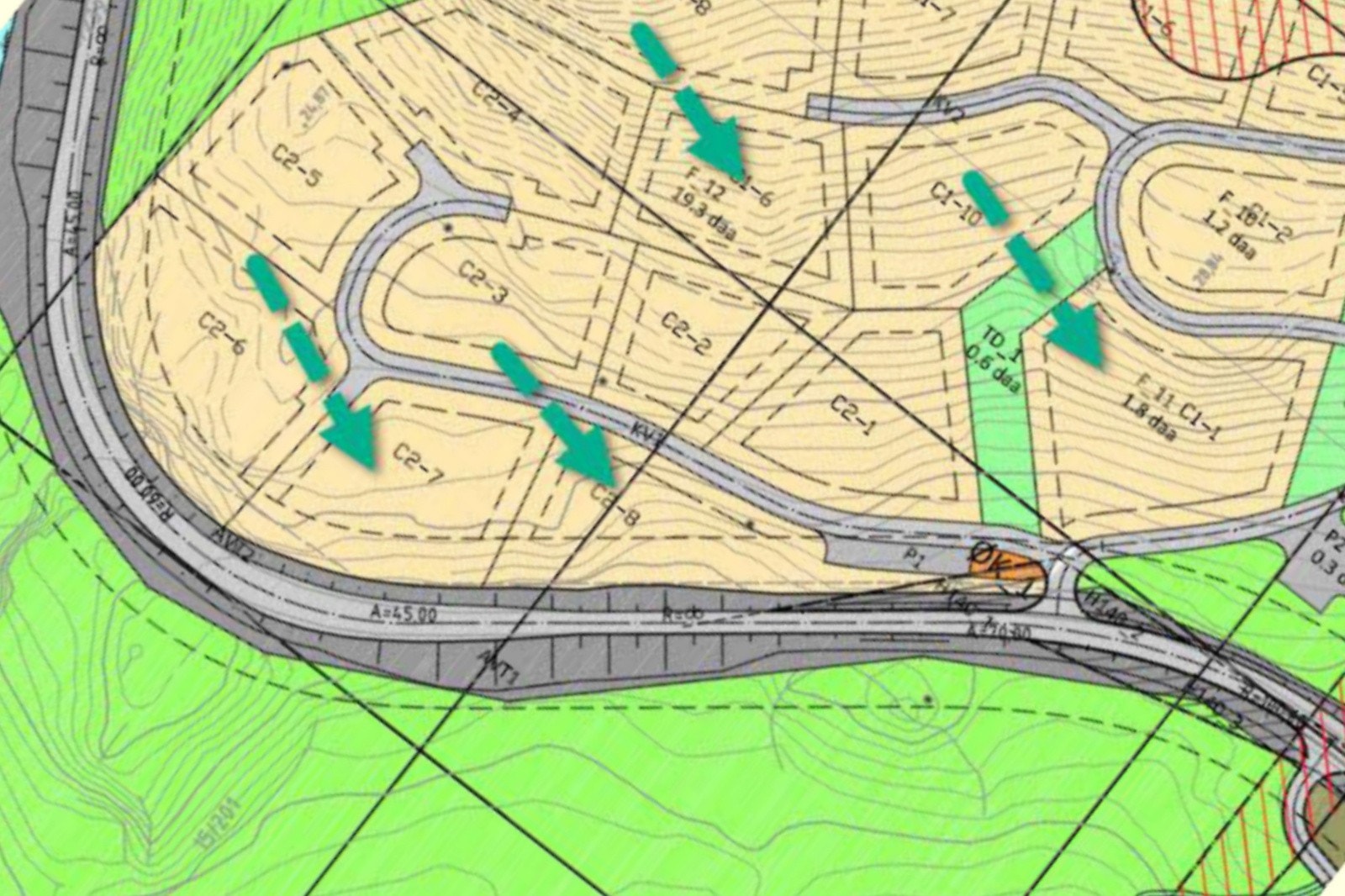 Kart C-feltet Galleribilde