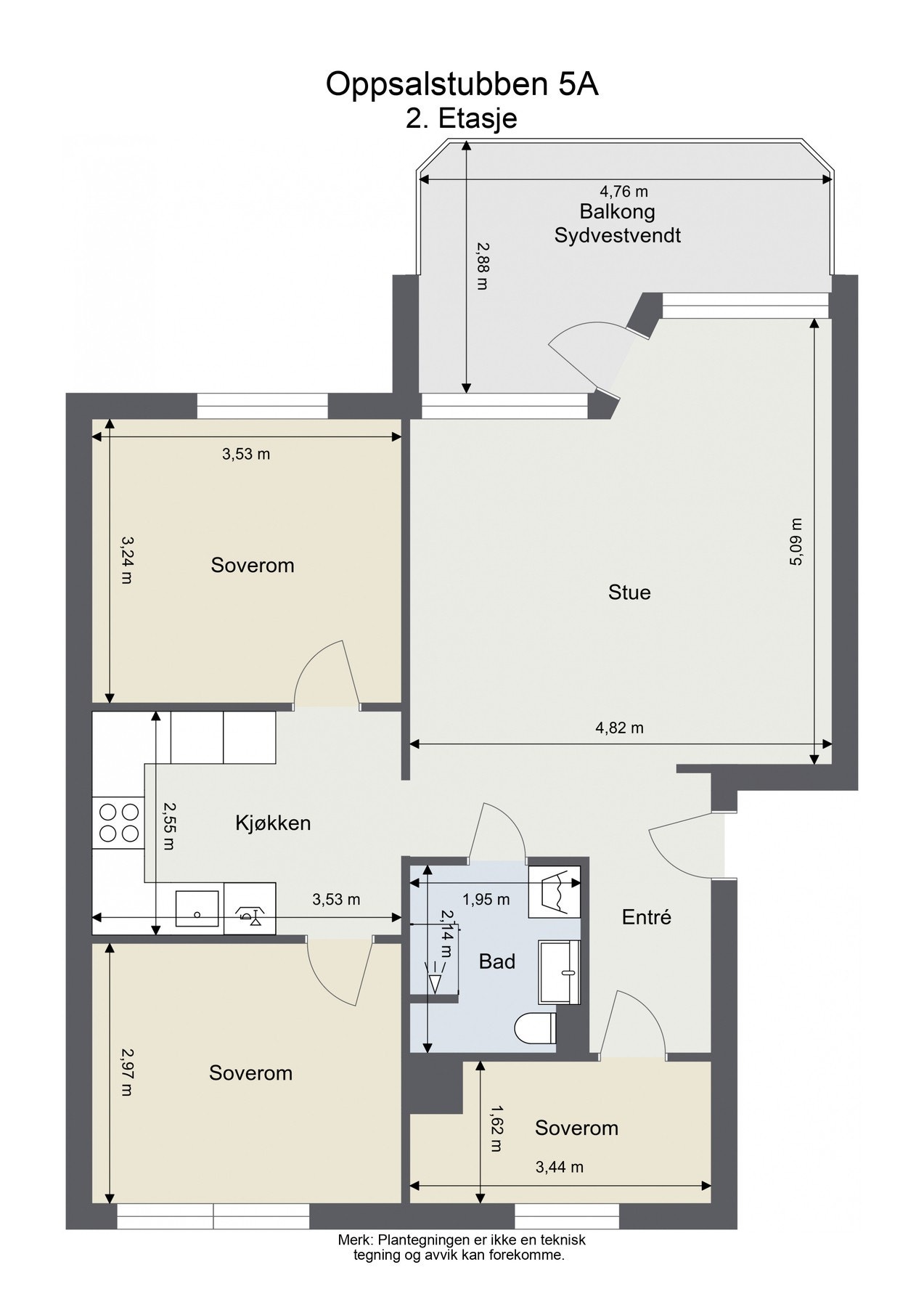 Plantegning. Skissen er kun ment til illustrasjon og er ikke målbar. Galleribilde