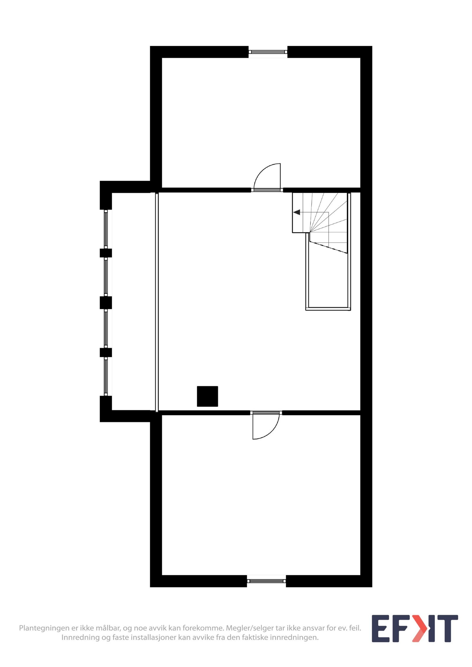 Plantegning loftsetasje Galleribilde
