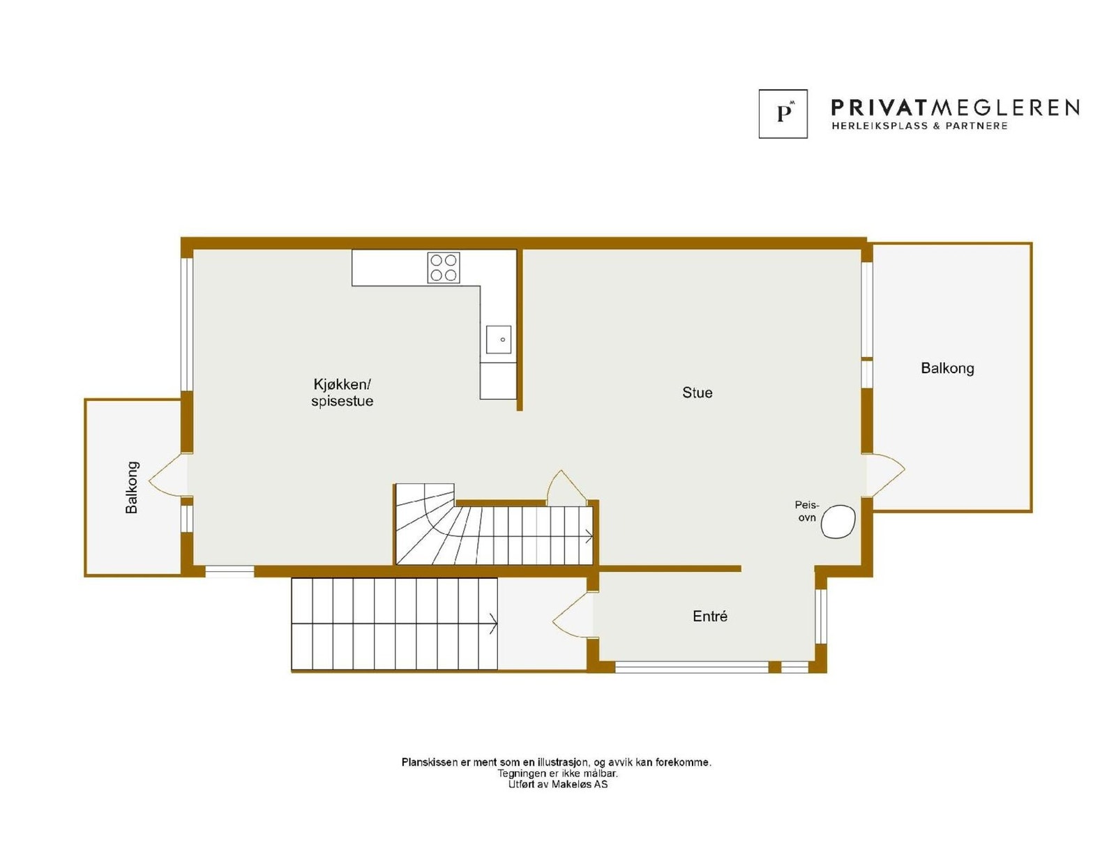 Plantegning 2. etasje - illustrasjon, avvik kan forekomme Galleribilde