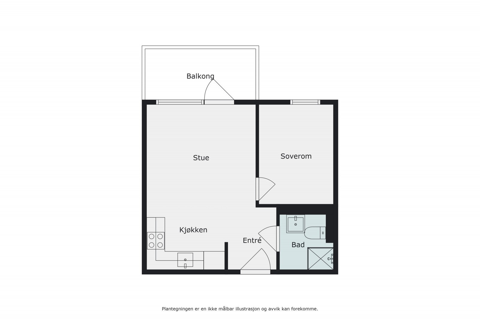 Plantegning - Bergensveien 4A Galleribilde