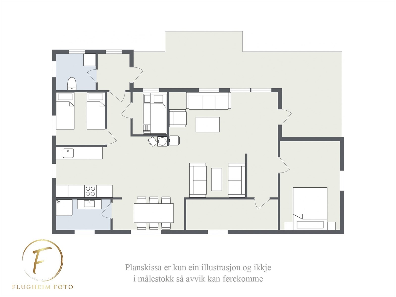 Planteikning Galleribilde