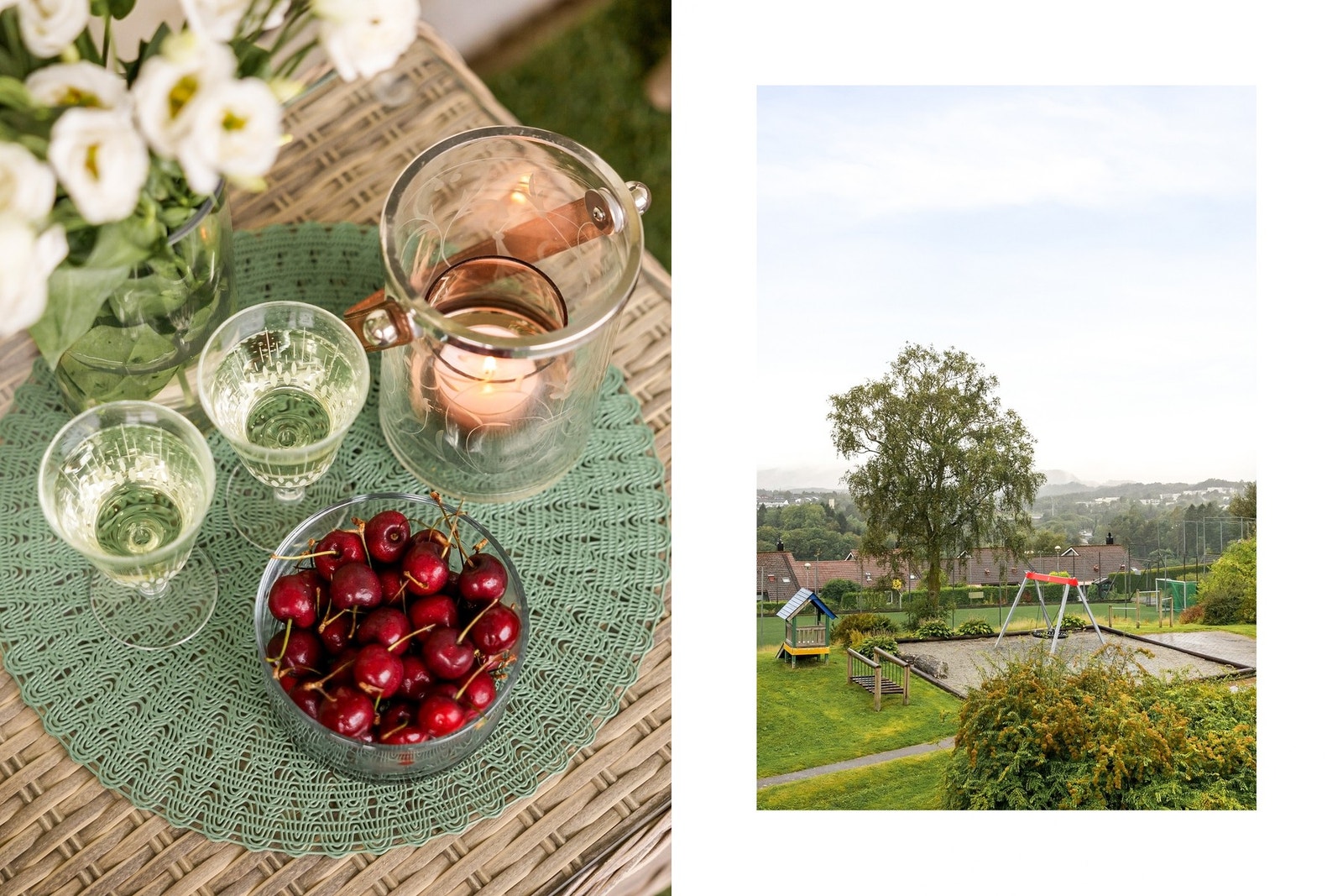 Her kan du invitere venner og familie og nyte utsikten fra tredje etasje Galleribilde