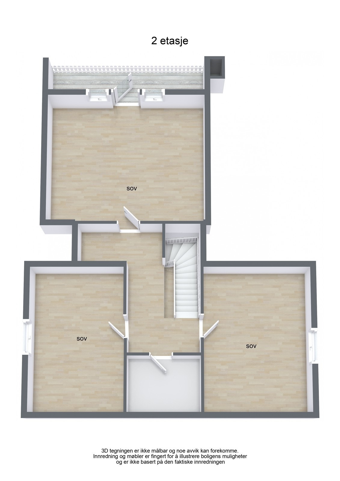 Planløsning 2 etg. Galleribilde