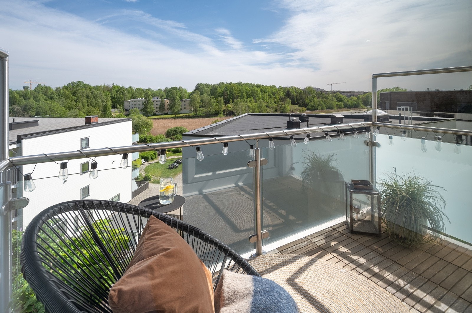 Her kan du nyte flott utsik mot frodige og grønne lunger. Galleribilde