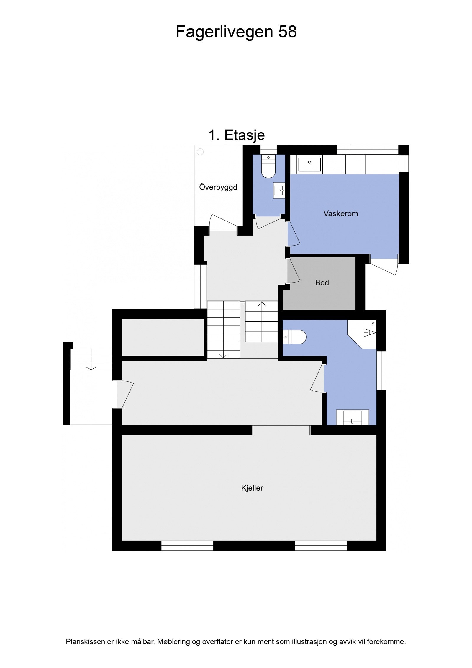 Vi beveger oss ned i underetasjen. Galleribilde