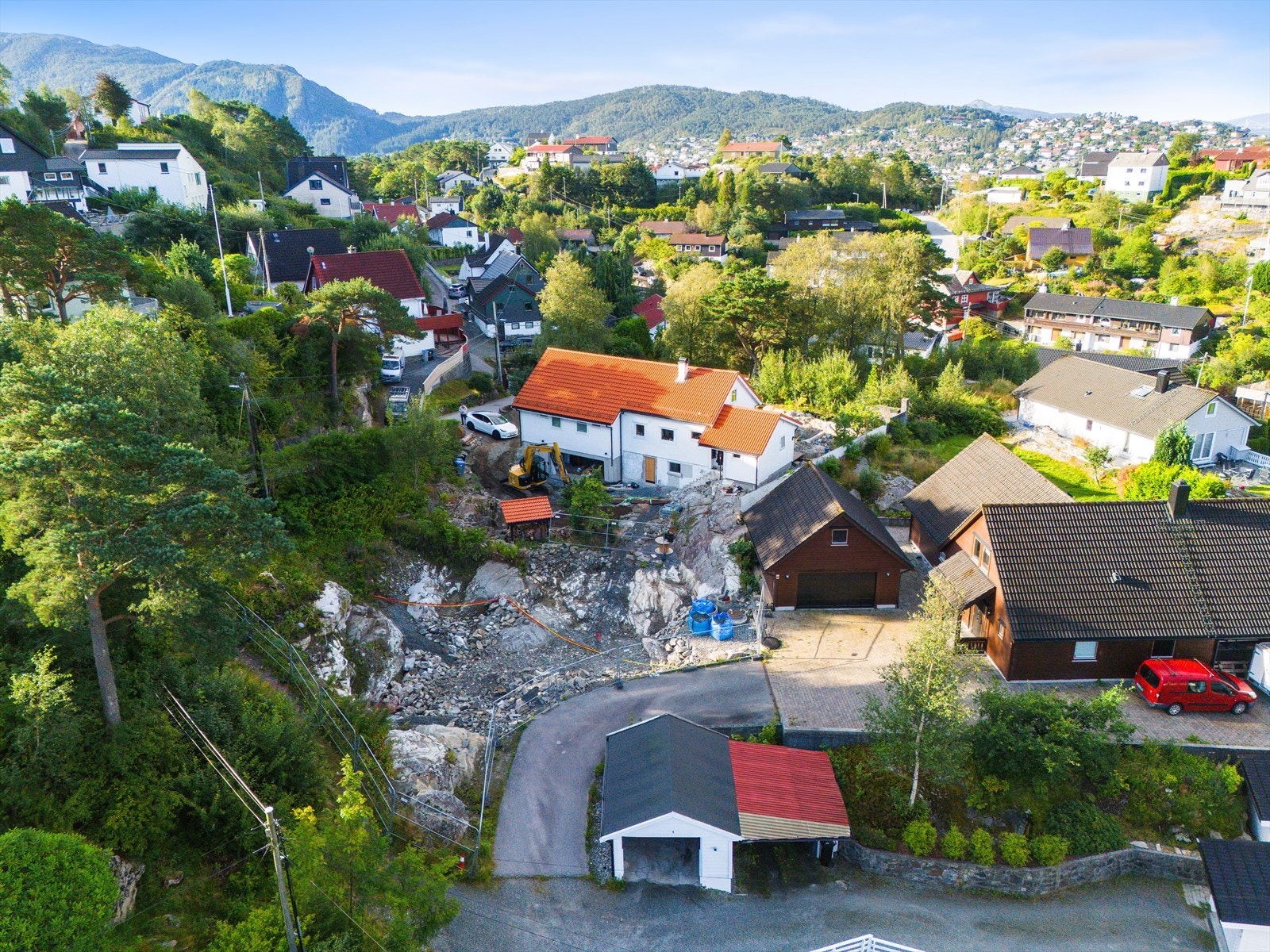 Det er rammetillatelse til en tomannsbolig på tomten Galleribilde