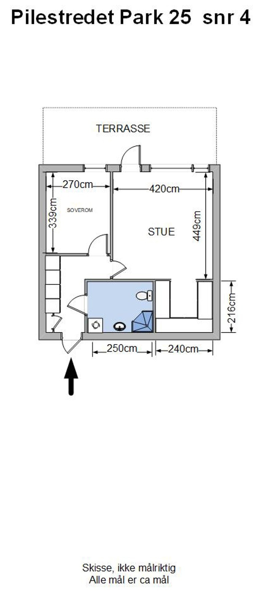 1. etasje: Entré, stue, kjøkken, bad og soverom. Disponibel kjellerbod på ca. 3 kvm. Galleribilde