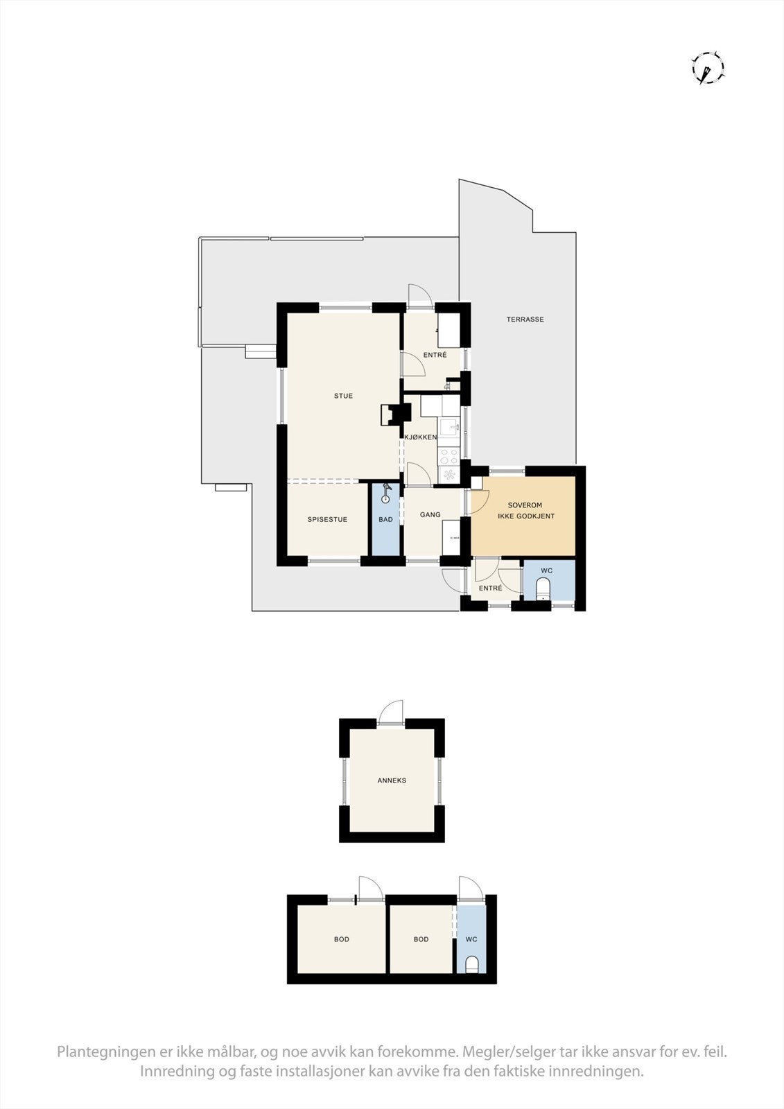 Plantegning alle. Galleribilde