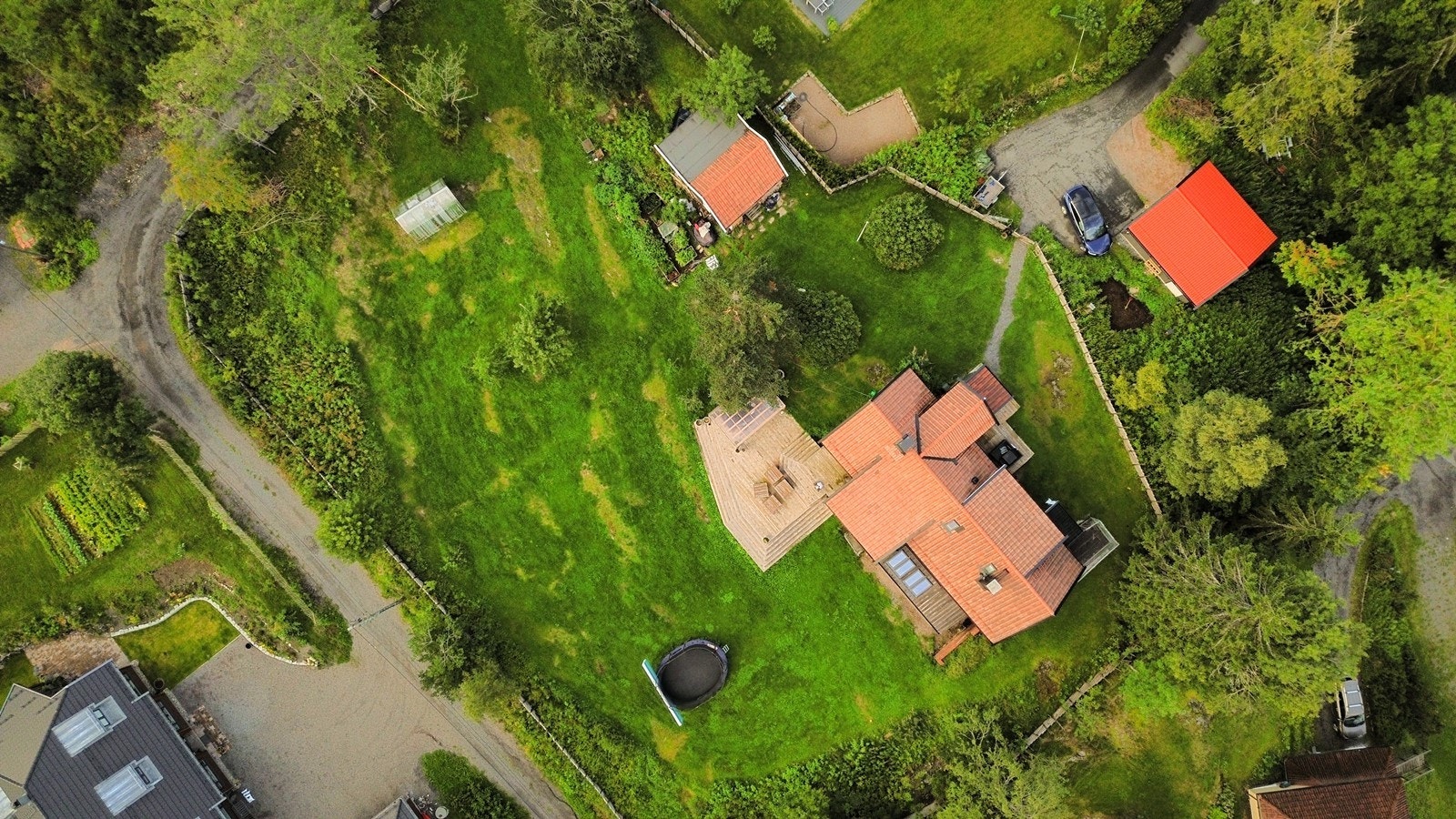 Eiendommen sett fra lufta Galleribilde
