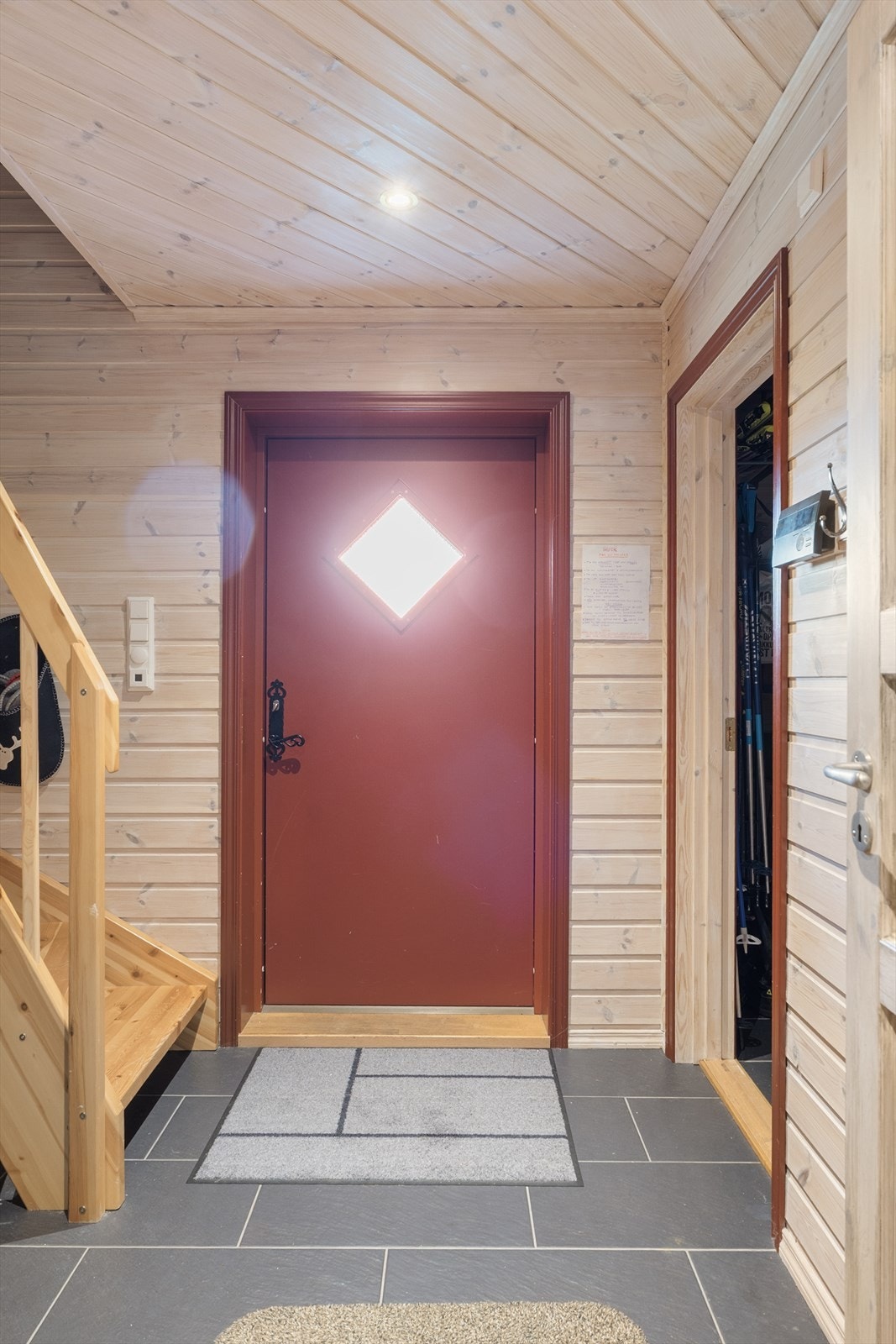 Entré med flidlagt gulv Galleribilde