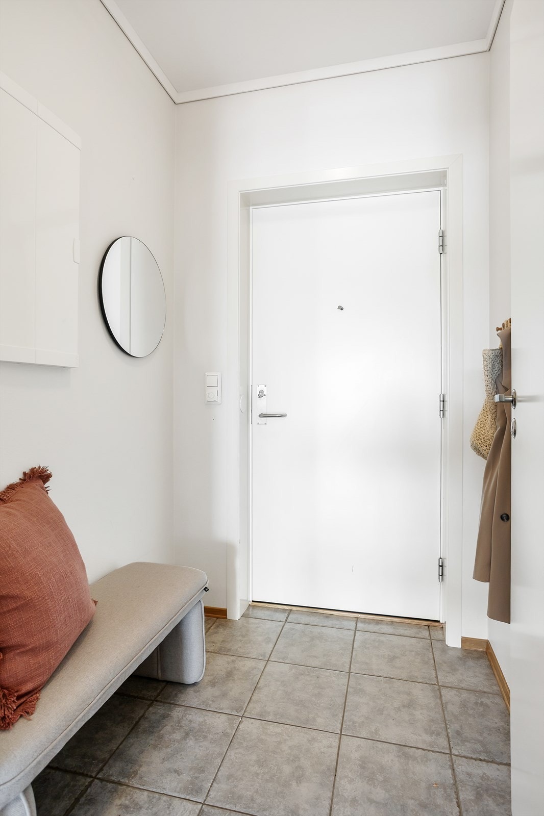 Vindfanget er flislagt og med varmekabler Galleribilde