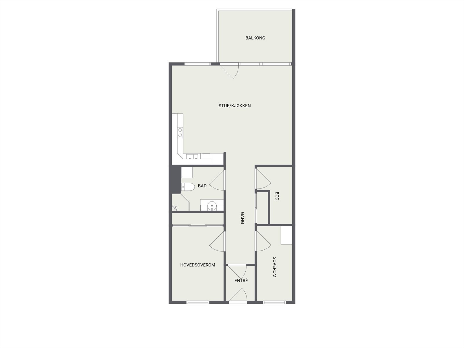 Plantegning Galleribilde